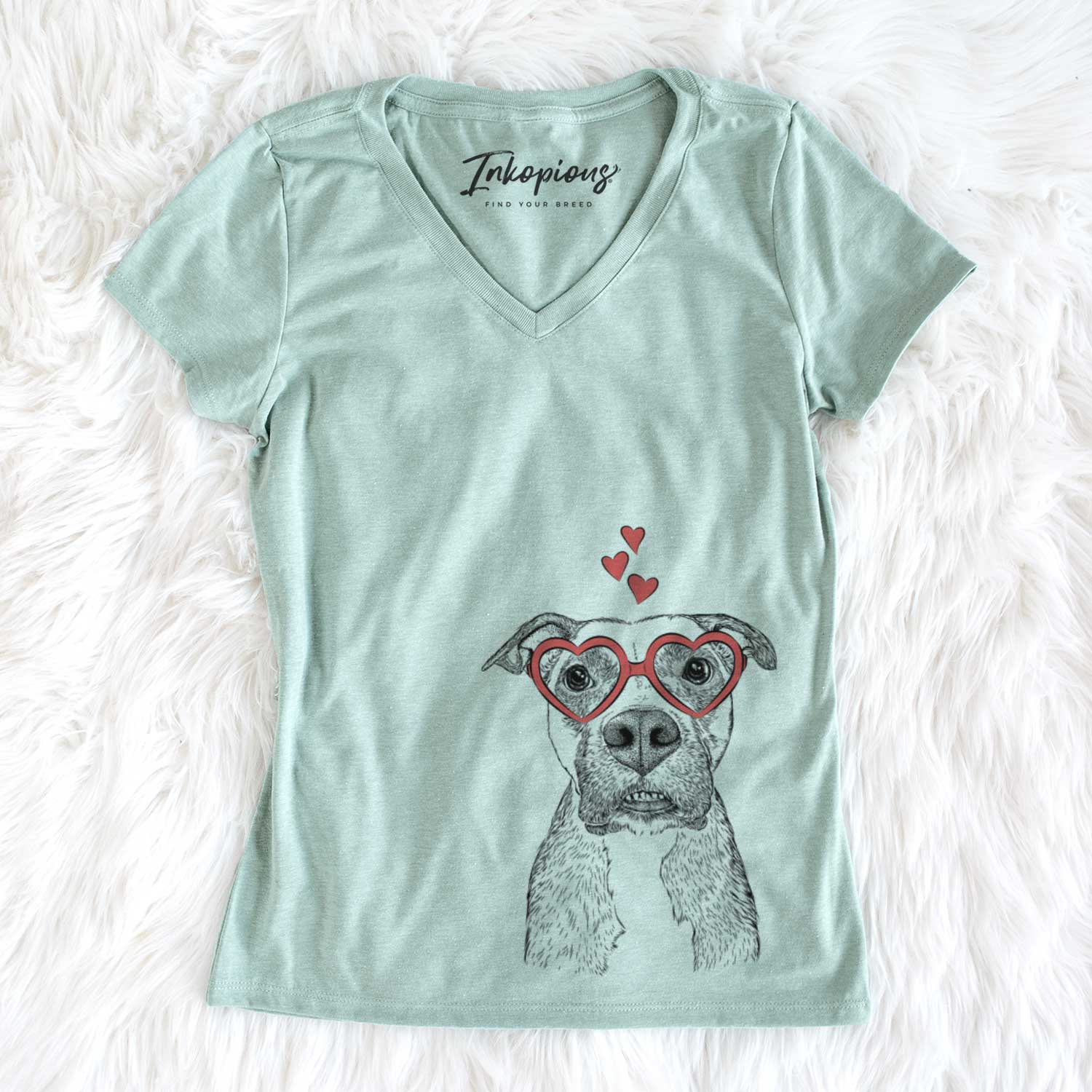 Valentine Xena the Mixed Breed - Women's V-neck Shirt