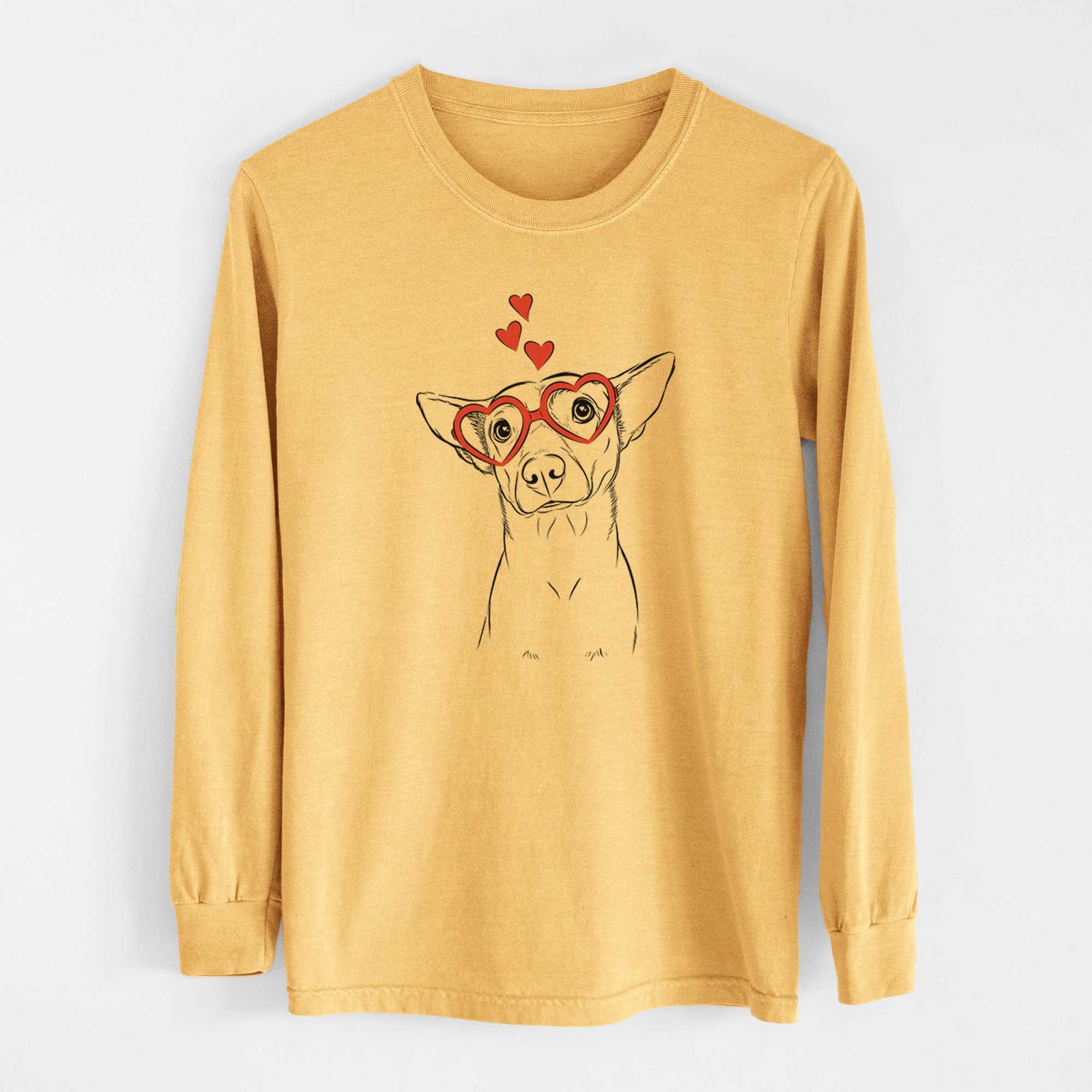 Valentine Yogi the Mixed Breed - Heavyweight 100% Cotton Long Sleeve