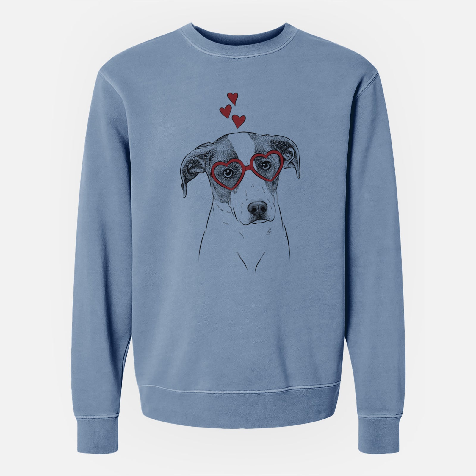 Valentine Zephyr the Pointer Mix - Unisex Pigment Dyed Crew Sweatshirt