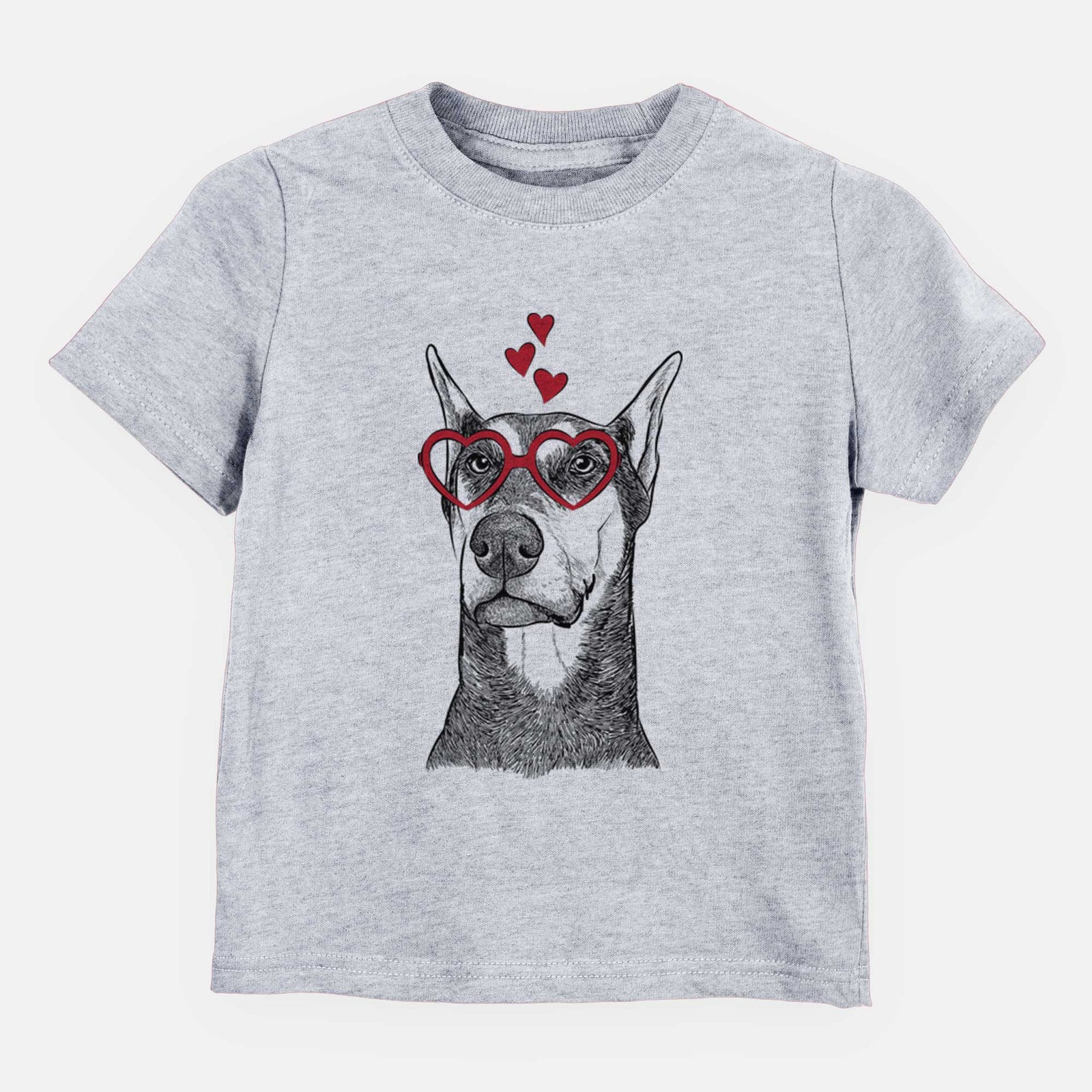 Valentine Zeus the Doberman Pinscher - Kids/Youth/Toddler Shirt