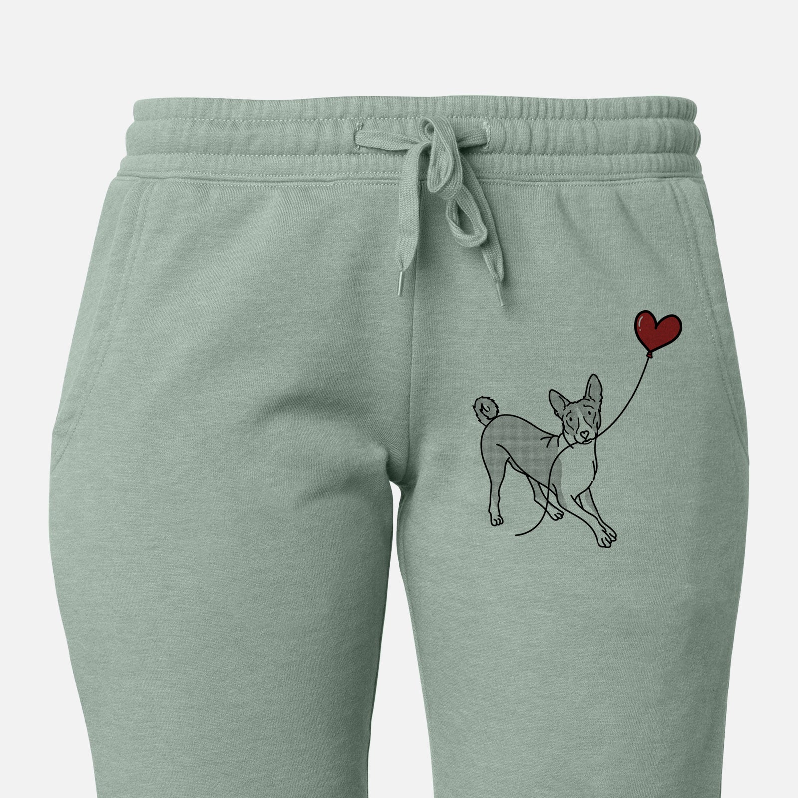 Basenji Heart String - Women's Cali Wave Joggers