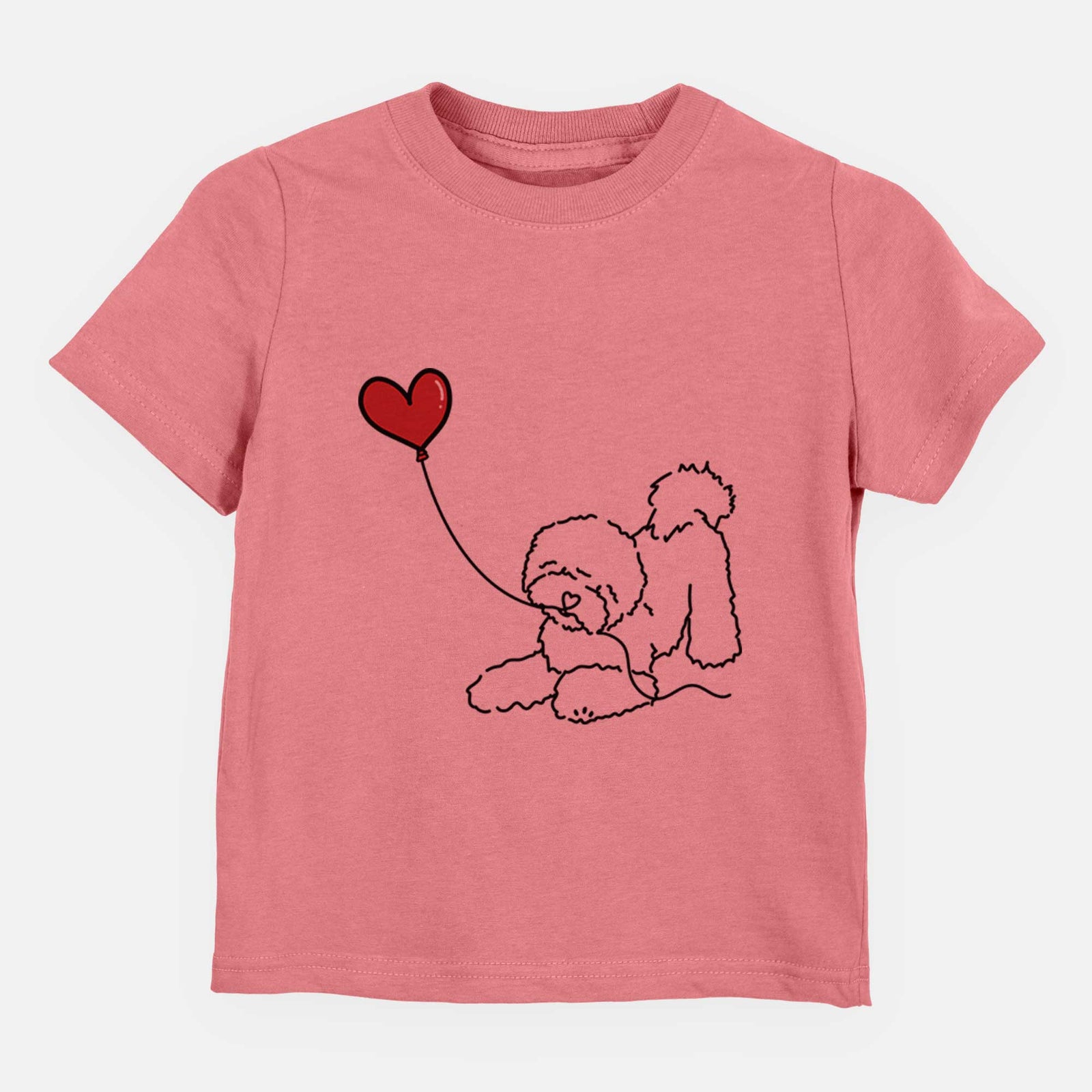 Bichon Frise Heart String - Kids/Youth/Toddler Shirt