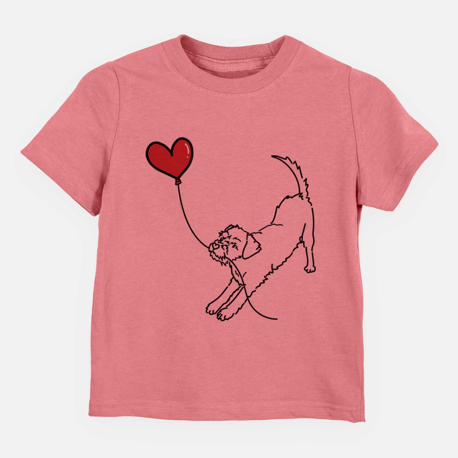 Border Terrier Heart String - Kids/Youth/Toddler Shirt