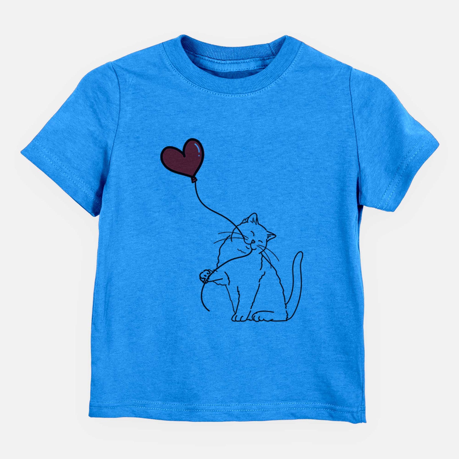 British Shorthair Cat Heart String - Kids/Youth/Toddler Shirt