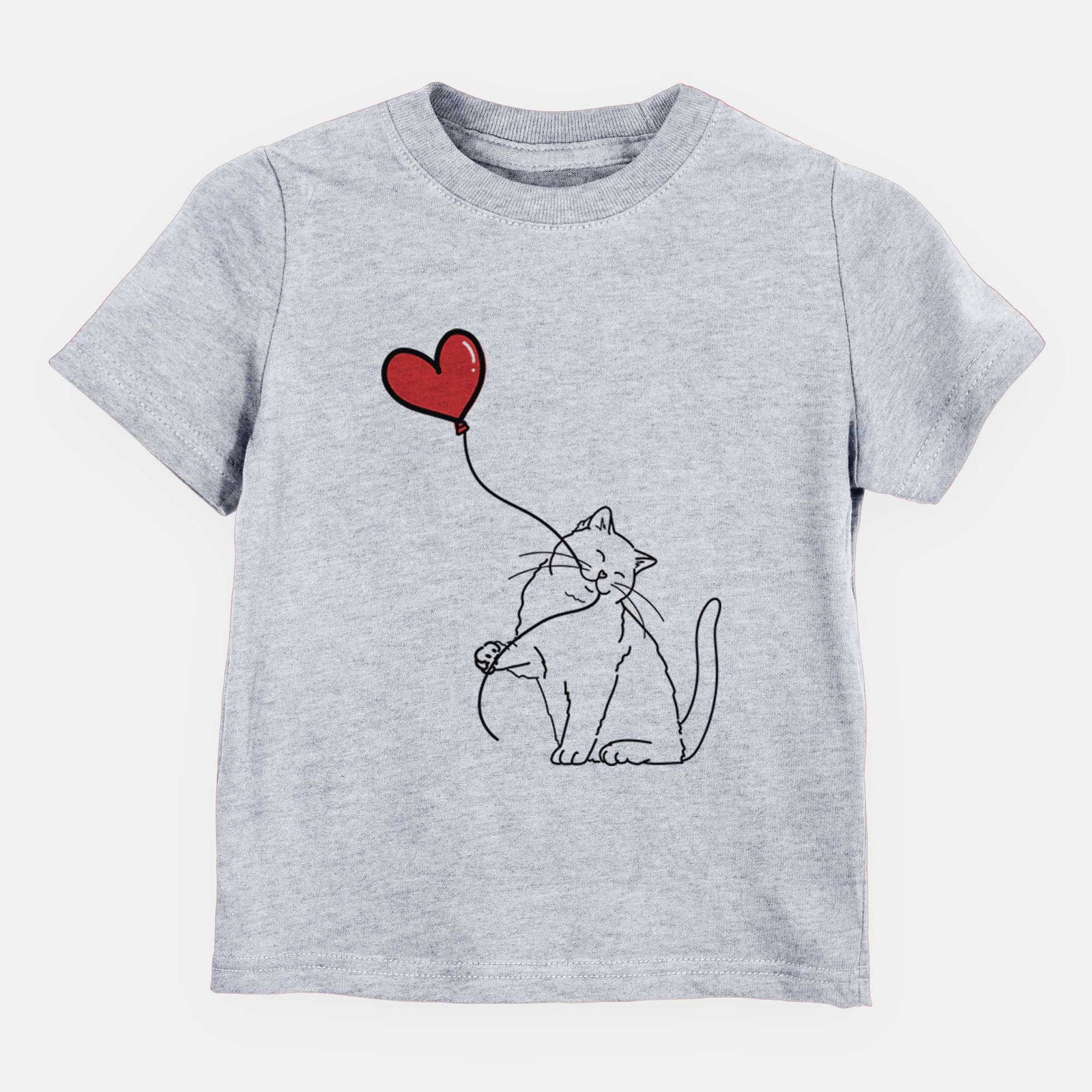 British Shorthair Cat Heart String - Kids/Youth/Toddler Shirt