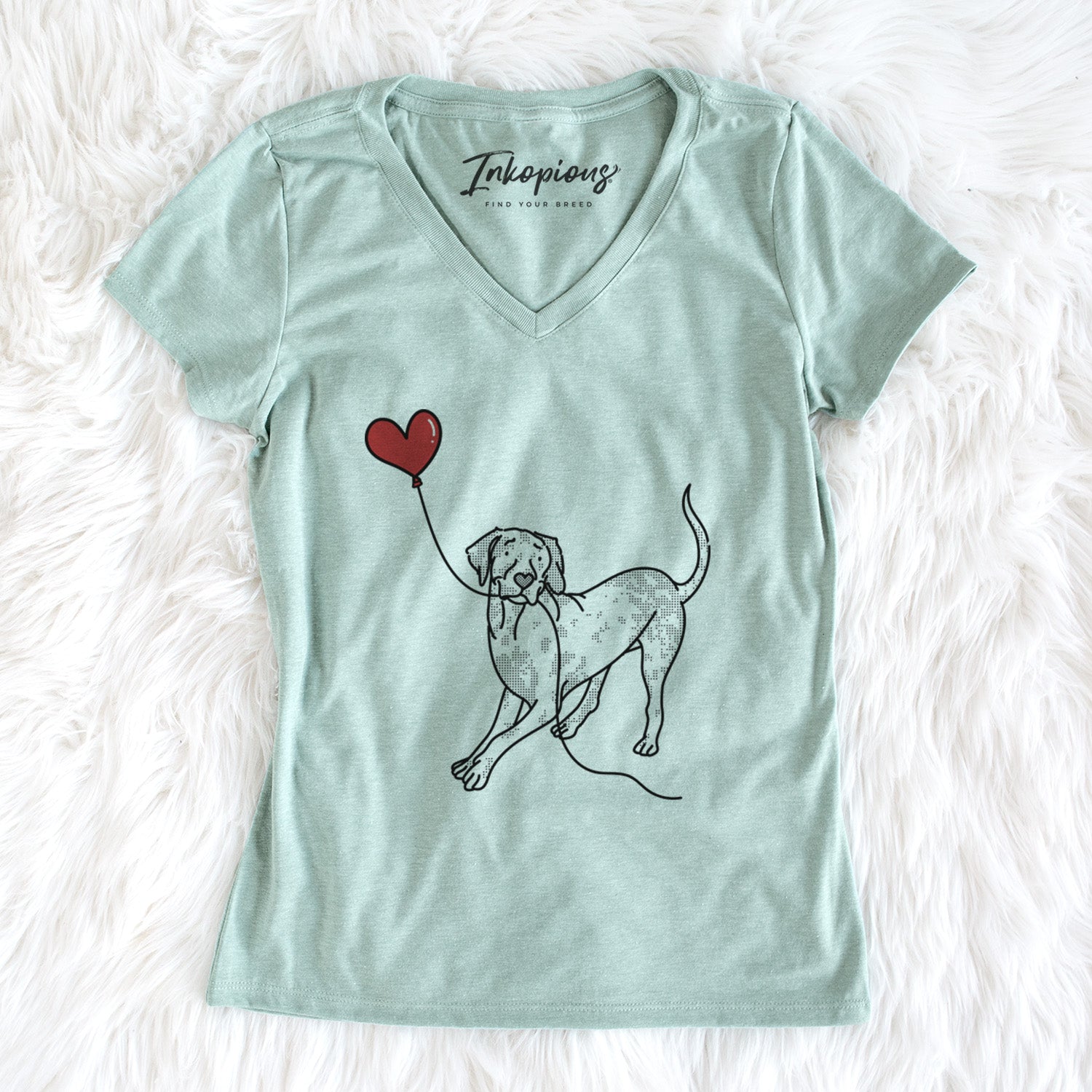 Catahoula Heart String - Women's Perfect V-neck Shirt