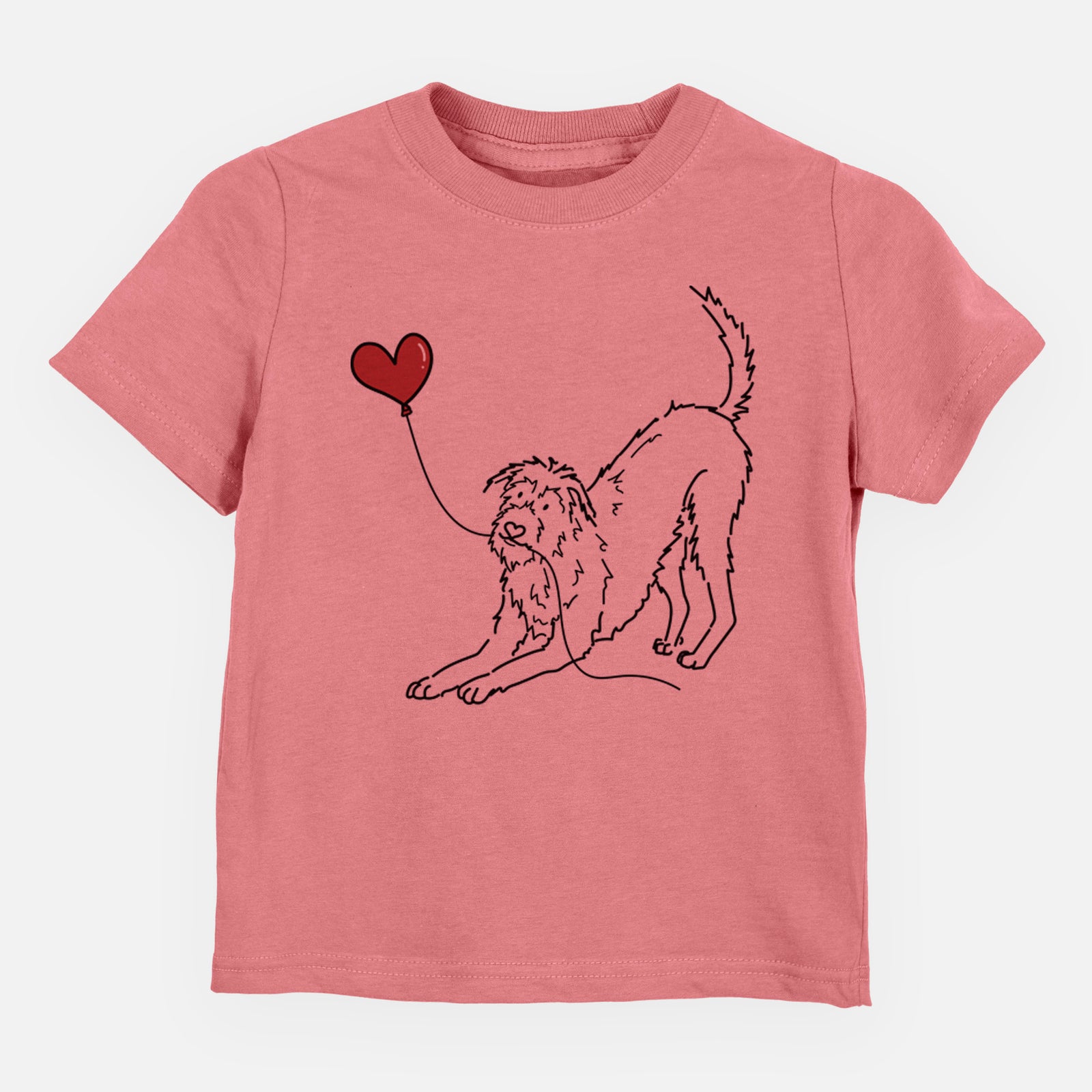 Irish Wolfhound Heart String - Kids/Youth/Toddler Shirt