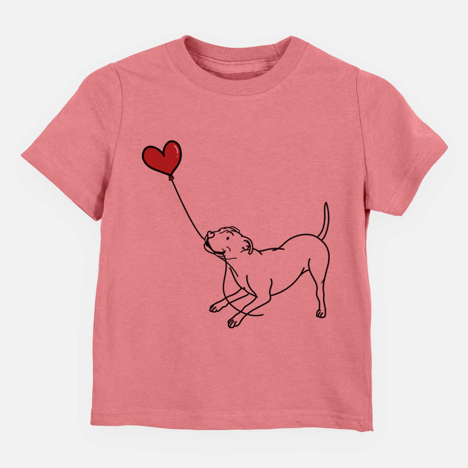 Pitbull Terrier Heart String - Kids/Youth/Toddler Shirt