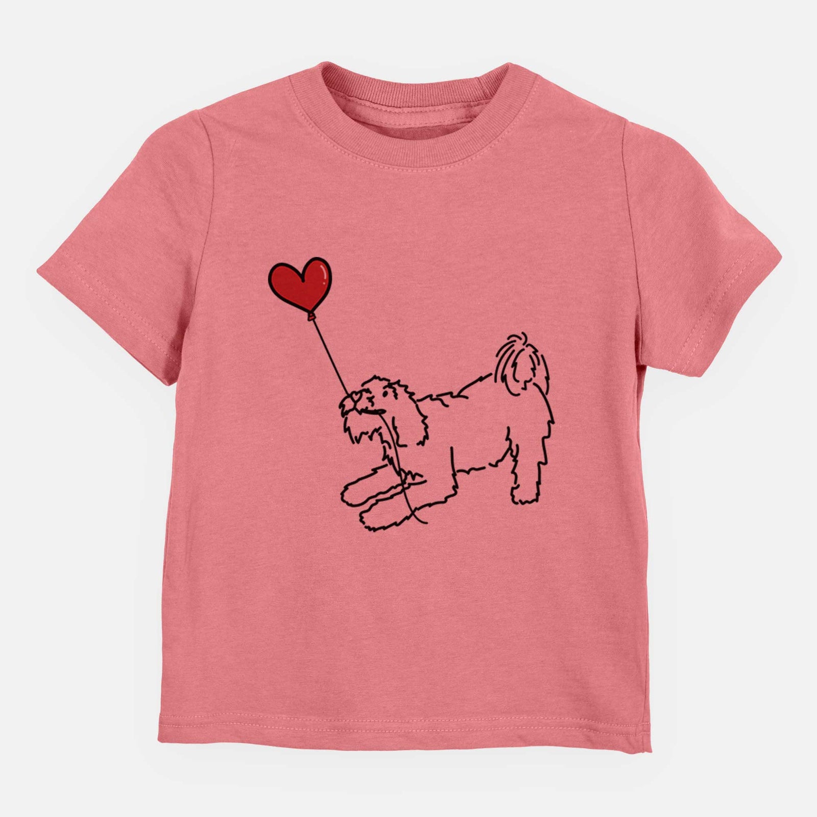 Terrier Mix Heart String - Kids/Youth/Toddler Shirt