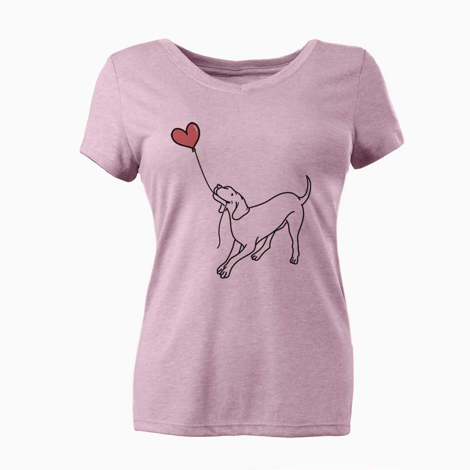 Vizsla Heart String - Women's V-neck Shirt