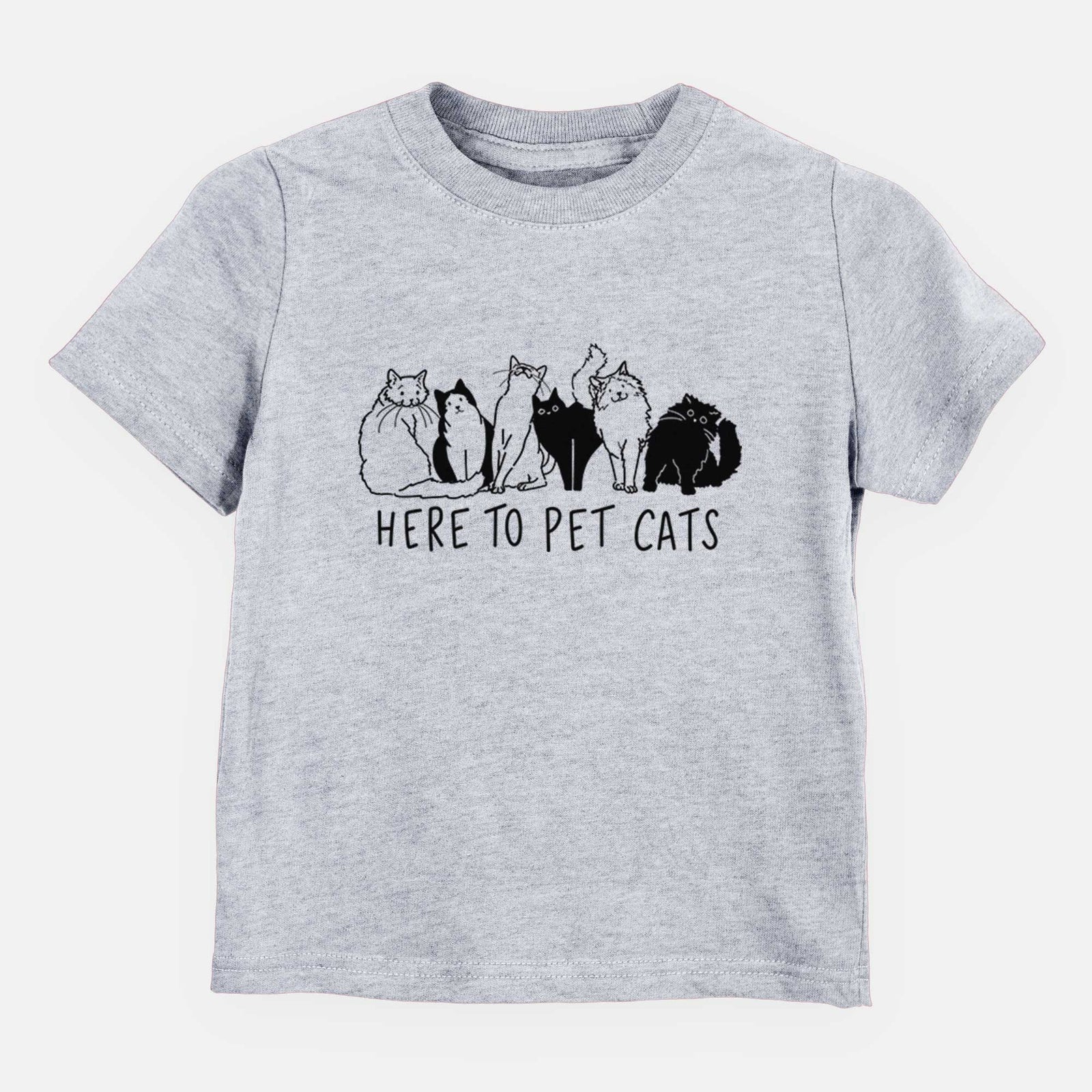 Here to Pet Cats - Kids/Youth/Toddler Shirt