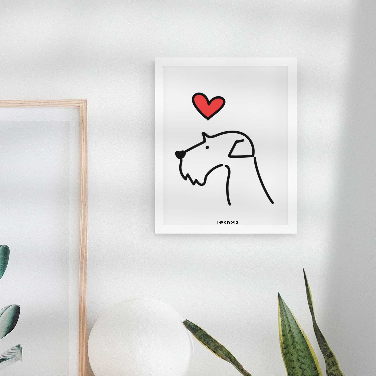 Love Always Airedale Terrier Art Print