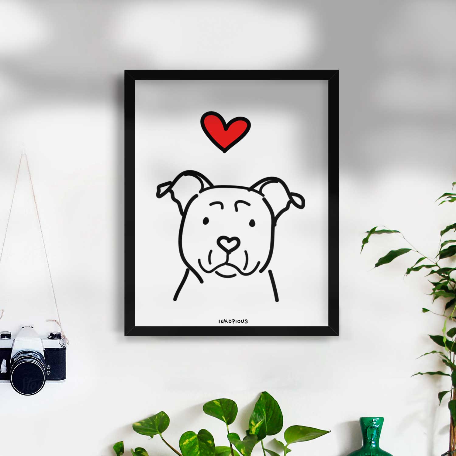 Love Always American Staffordshire Terrier Art Print