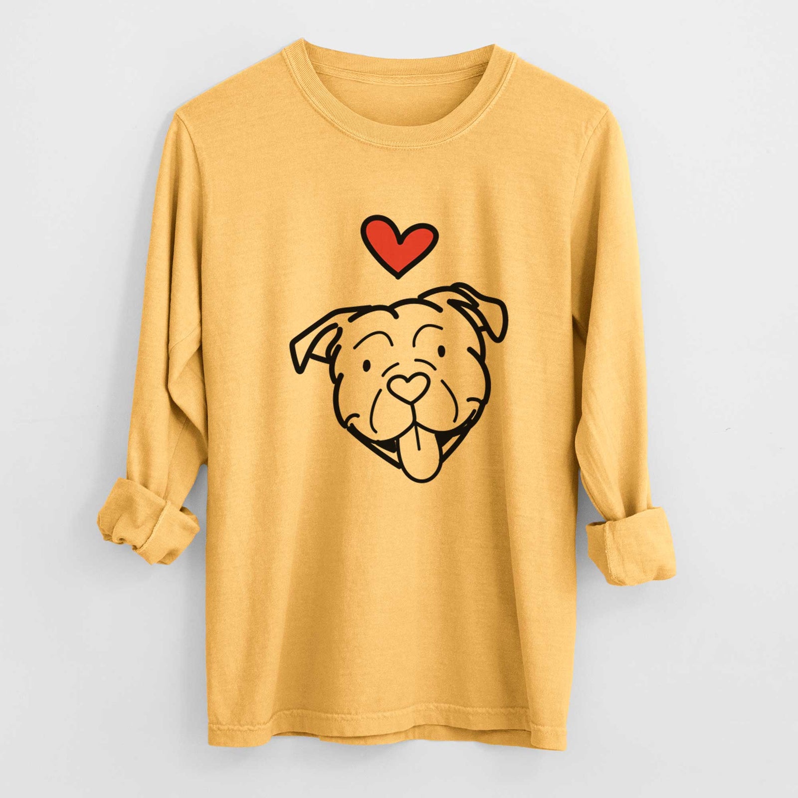 Love Always American Bulldog - Heavyweight 100% Cotton Long Sleeve