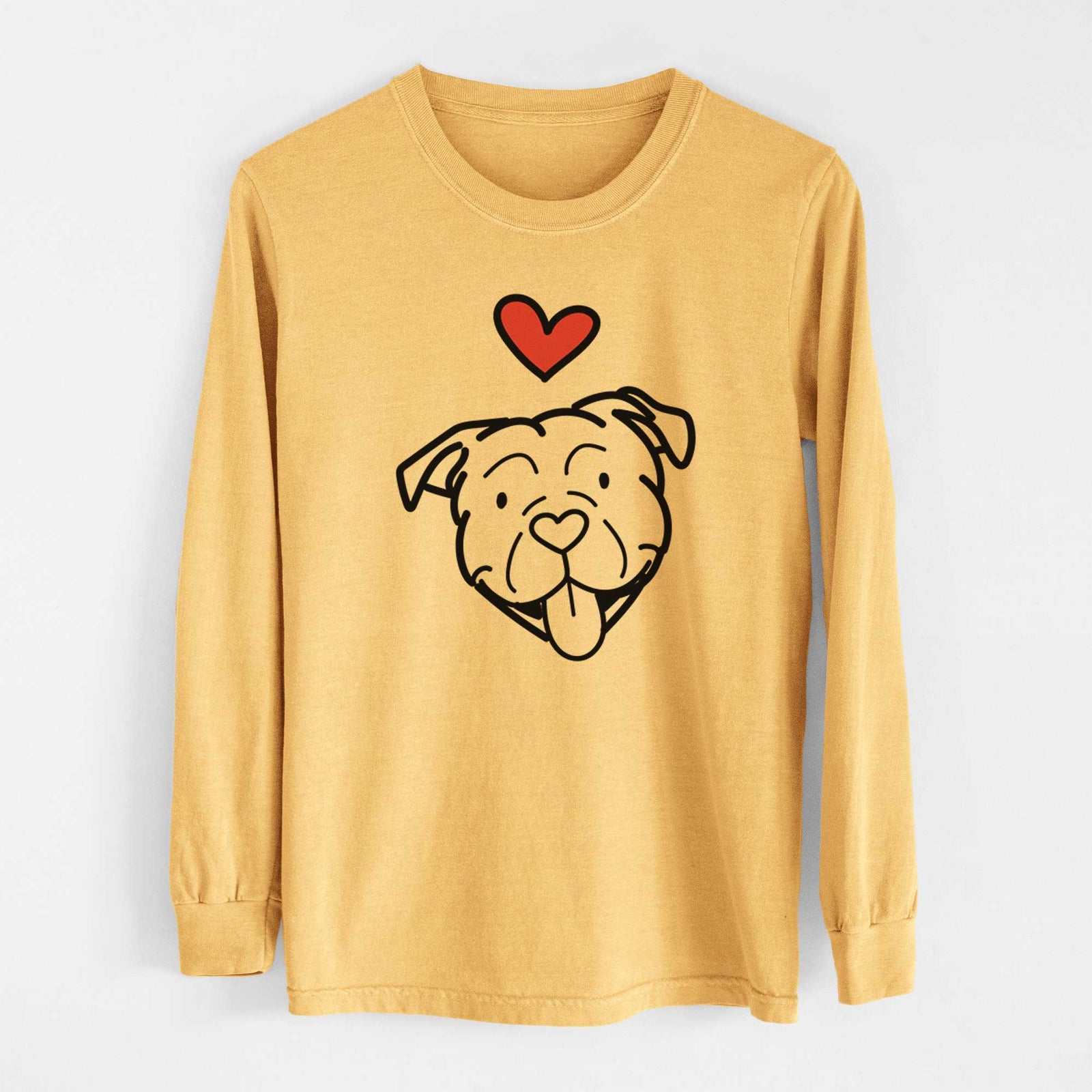 Love Always American Bulldog - Heavyweight 100% Cotton Long Sleeve
