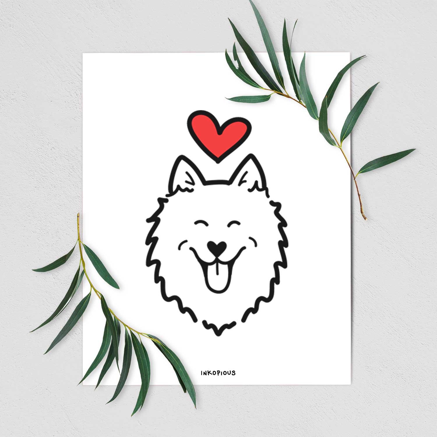 Love Always American Eskimo Art Print