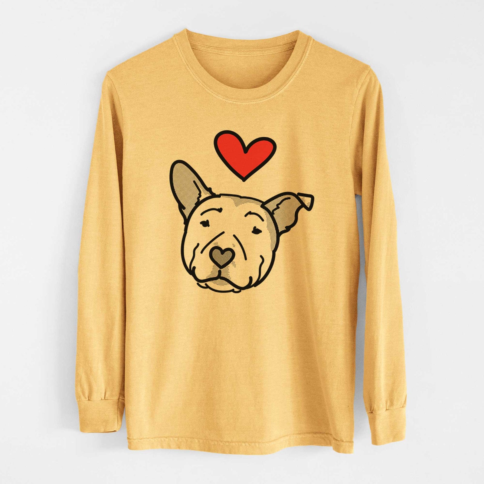 Love Always Pitbull - Archer - Heavyweight 100% Cotton Long Sleeve