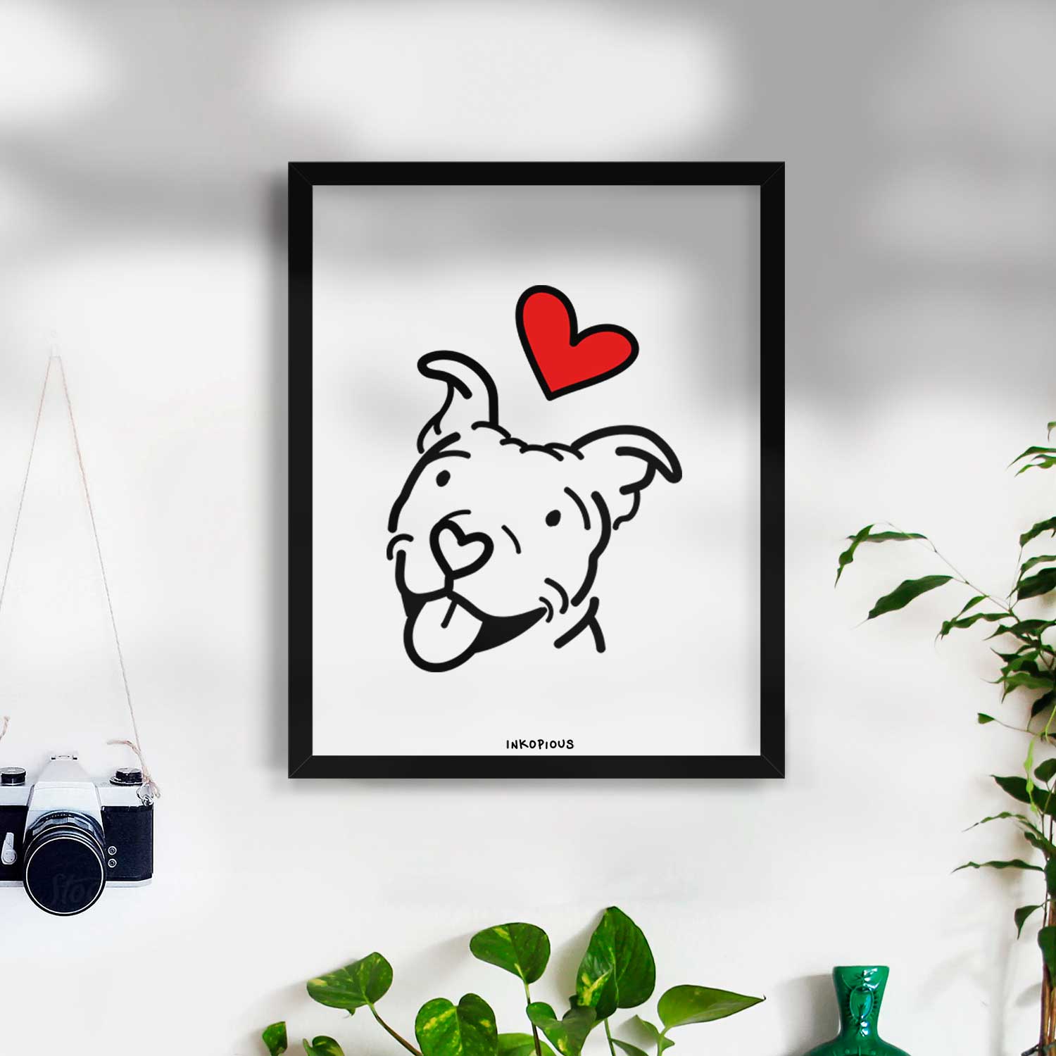 Love Always Pitbull - Arlo Art Print