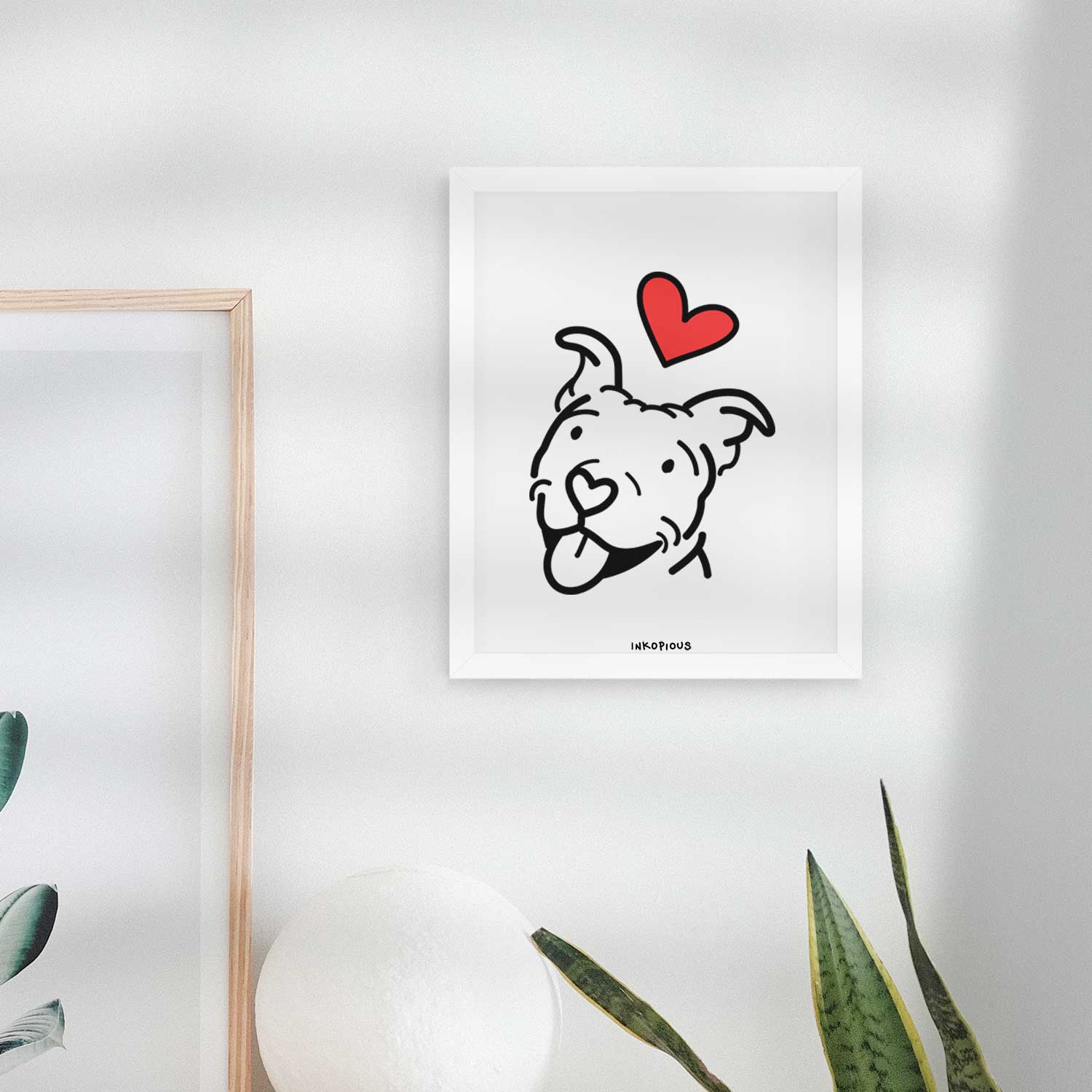 Love Always Pitbull - Arlo Art Print