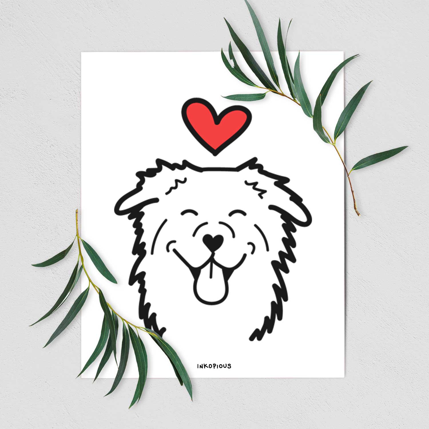 Love Always Australian Shepherd Art Print