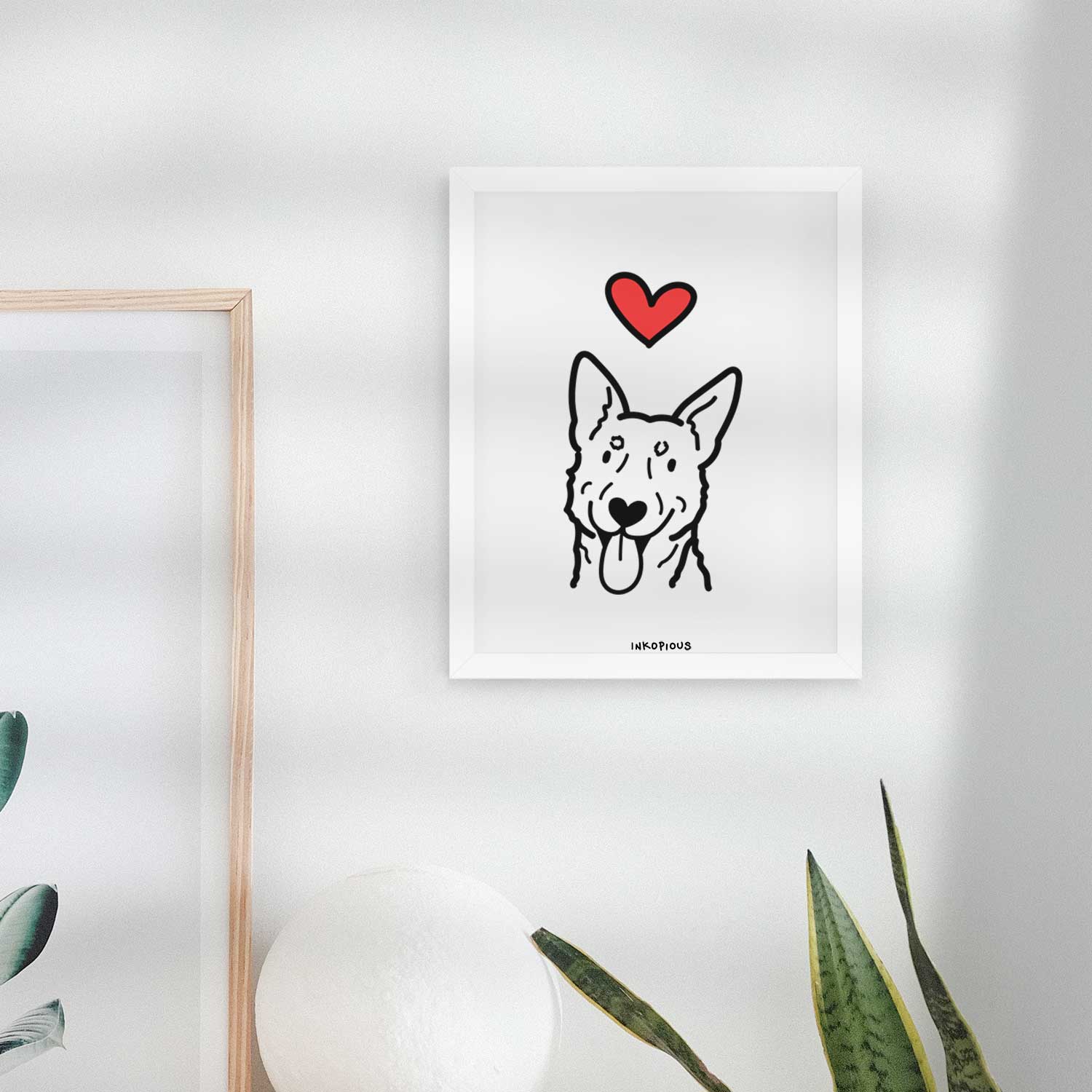 Love Always Australian Cattle Dog Art Print