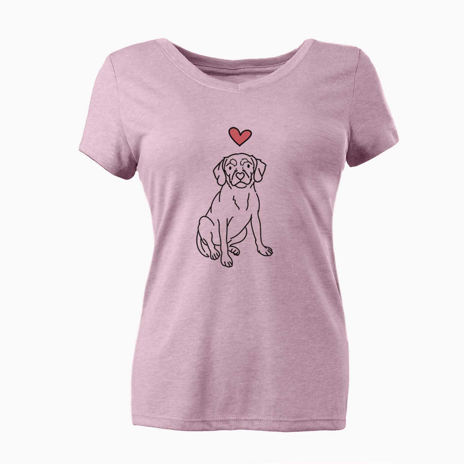 Love Always Puggle - Babs - Women's V-neck Shirt