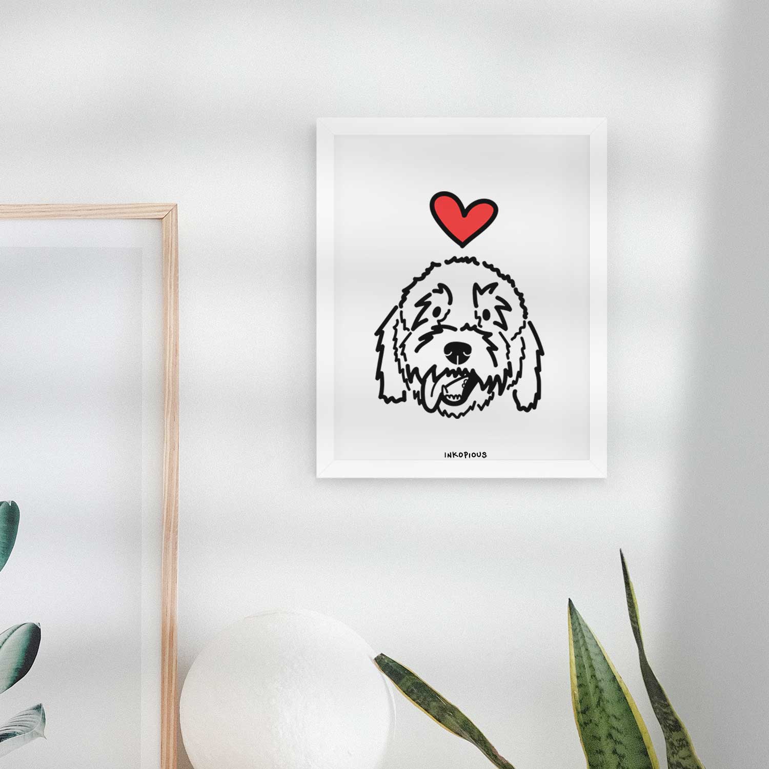 Love Always Goldendoodle - Barry Art Print