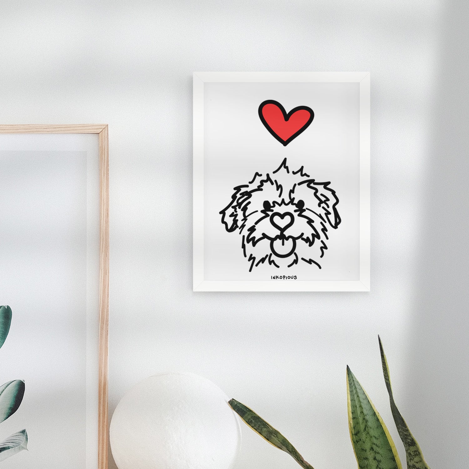 Love Always Mixed Breed - Bea Art Print