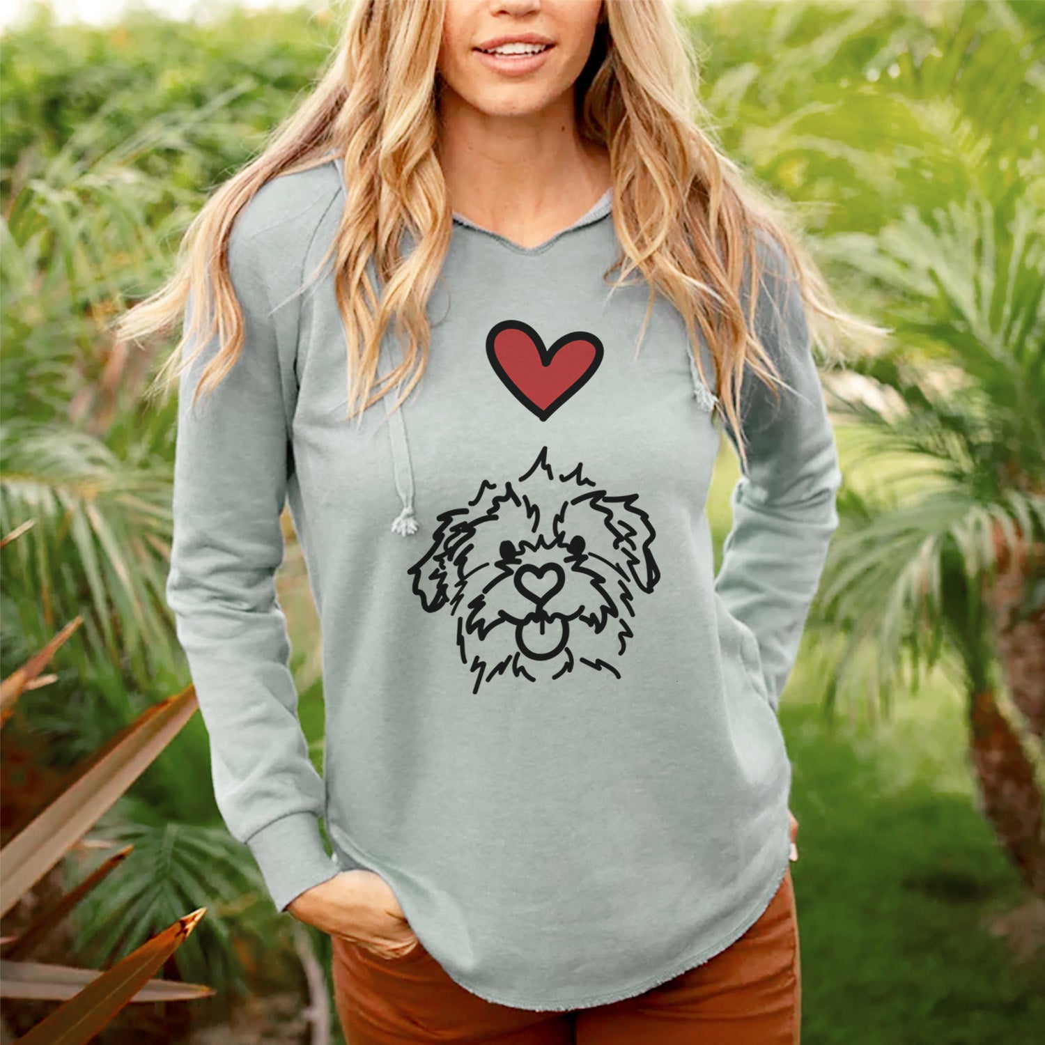Love Always Mixed Breed - Bea - Cali Wave Hooded Sweatshirt