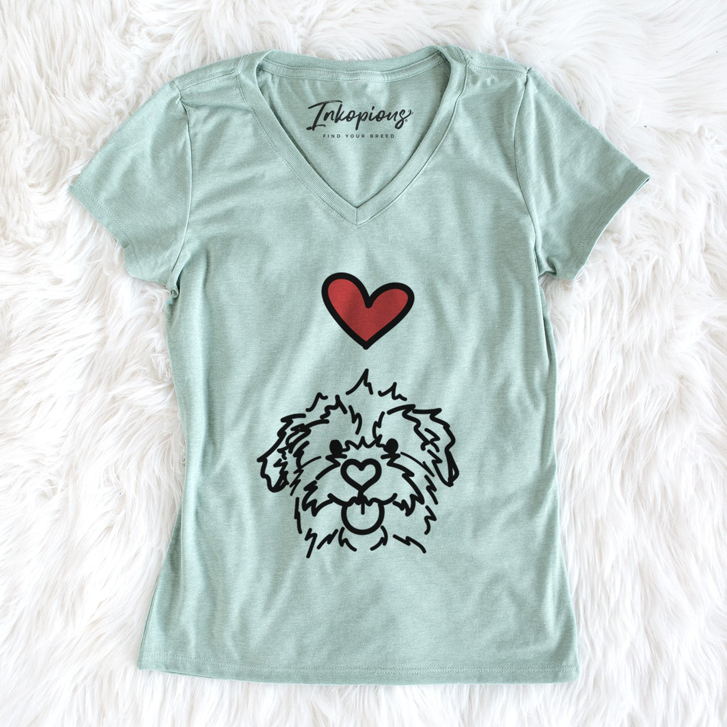 Love Always Mixed Breed - Bea - Women's Perfect V-neck Shirt