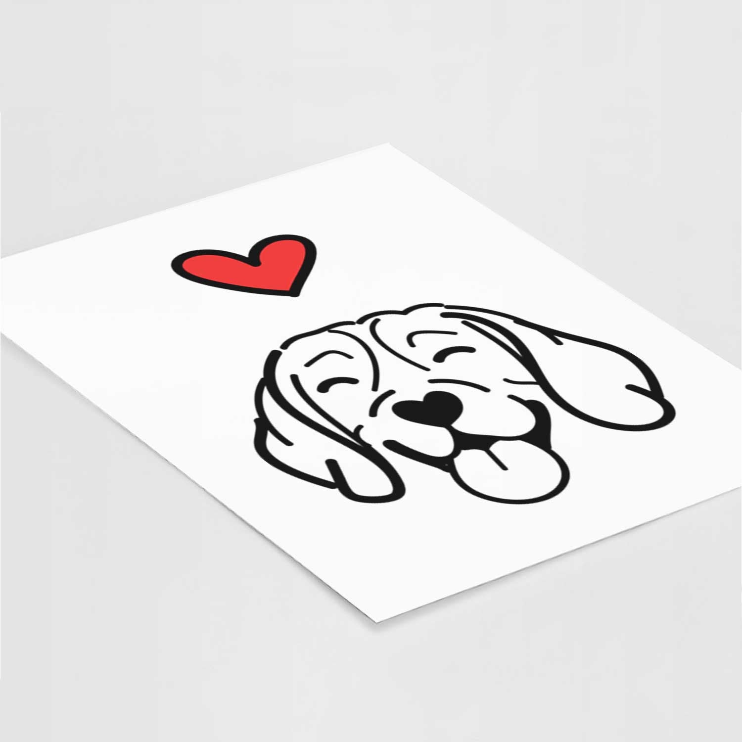 Love Always Beagle Art Print
