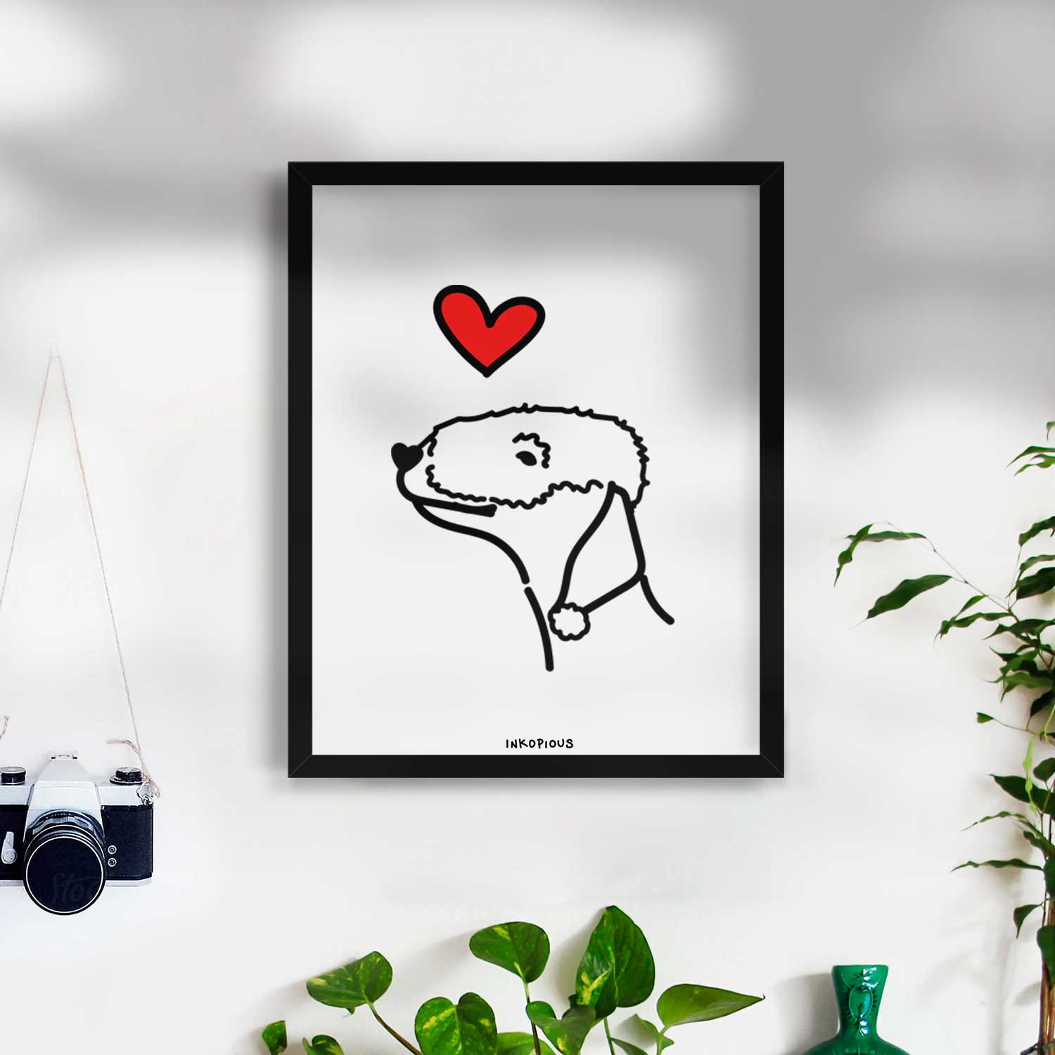 Love Always Bedlington Terrier Art Print