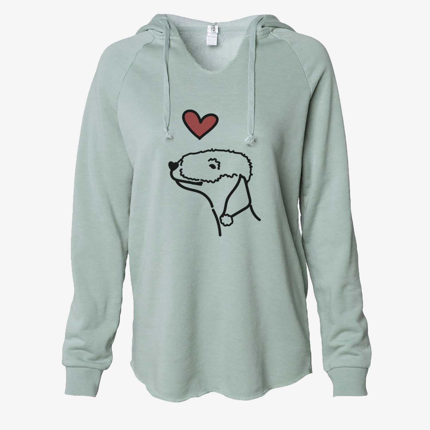 Love Always Bedlington Terrier - Cali Wave Hooded Sweatshirt