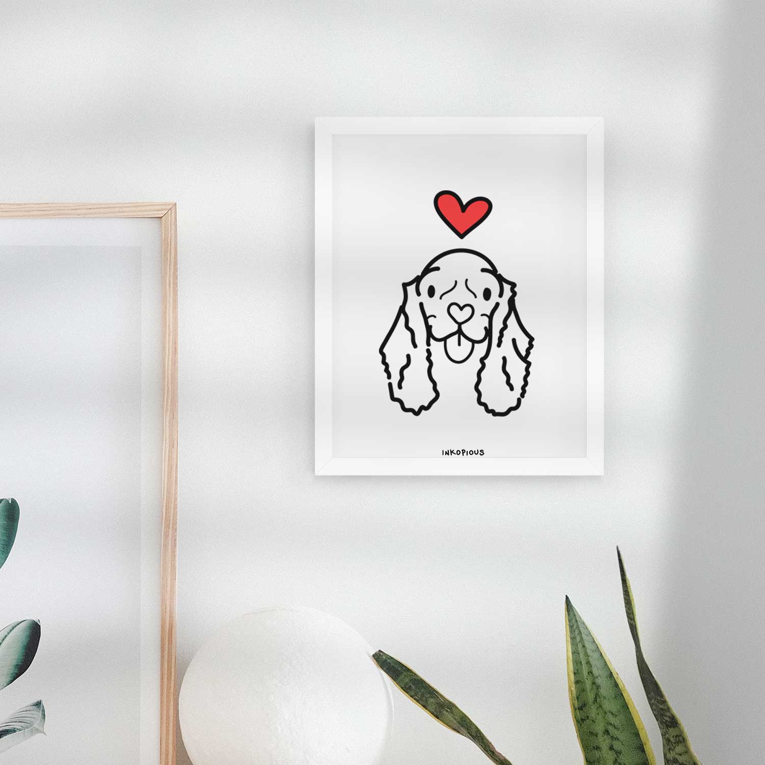 Love Always American Cocker Spaniel - Bella Art Print