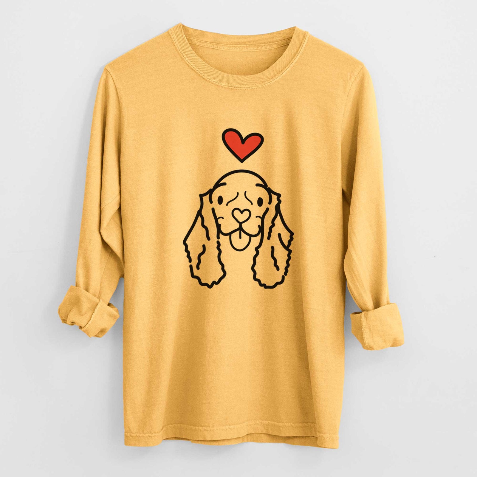 Love Always American Cocker Spaniel - Bella - Heavyweight 100% Cotton Long Sleeve