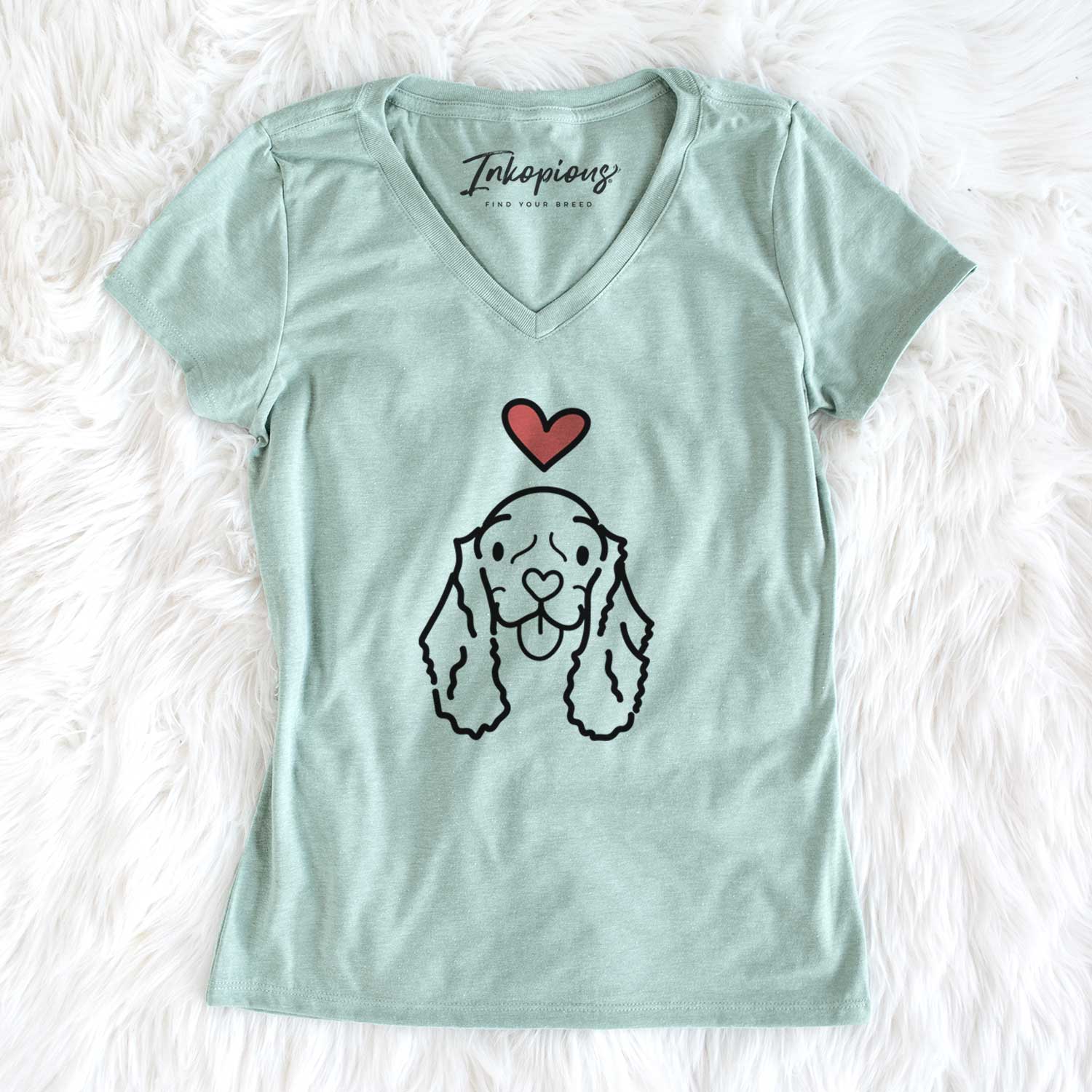 Love Always American Cocker Spaniel - Bella - Women's V-neck Shirt