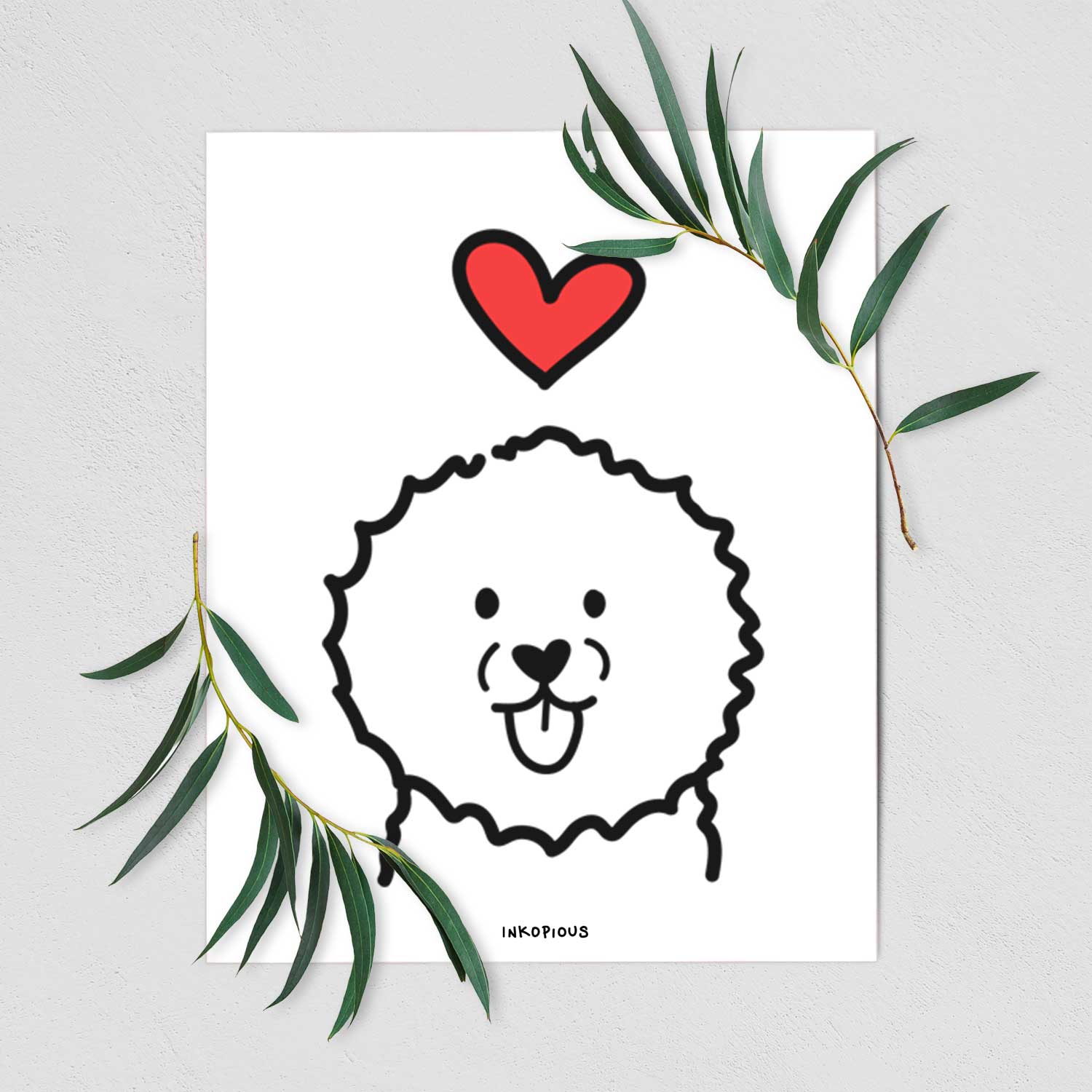Love Always Bichon Frise Art Print