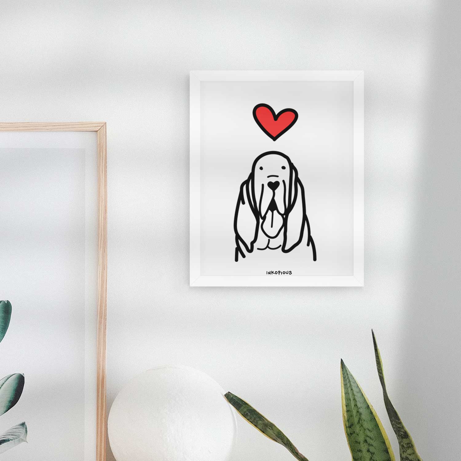 Love Always Bloodhound Art Print