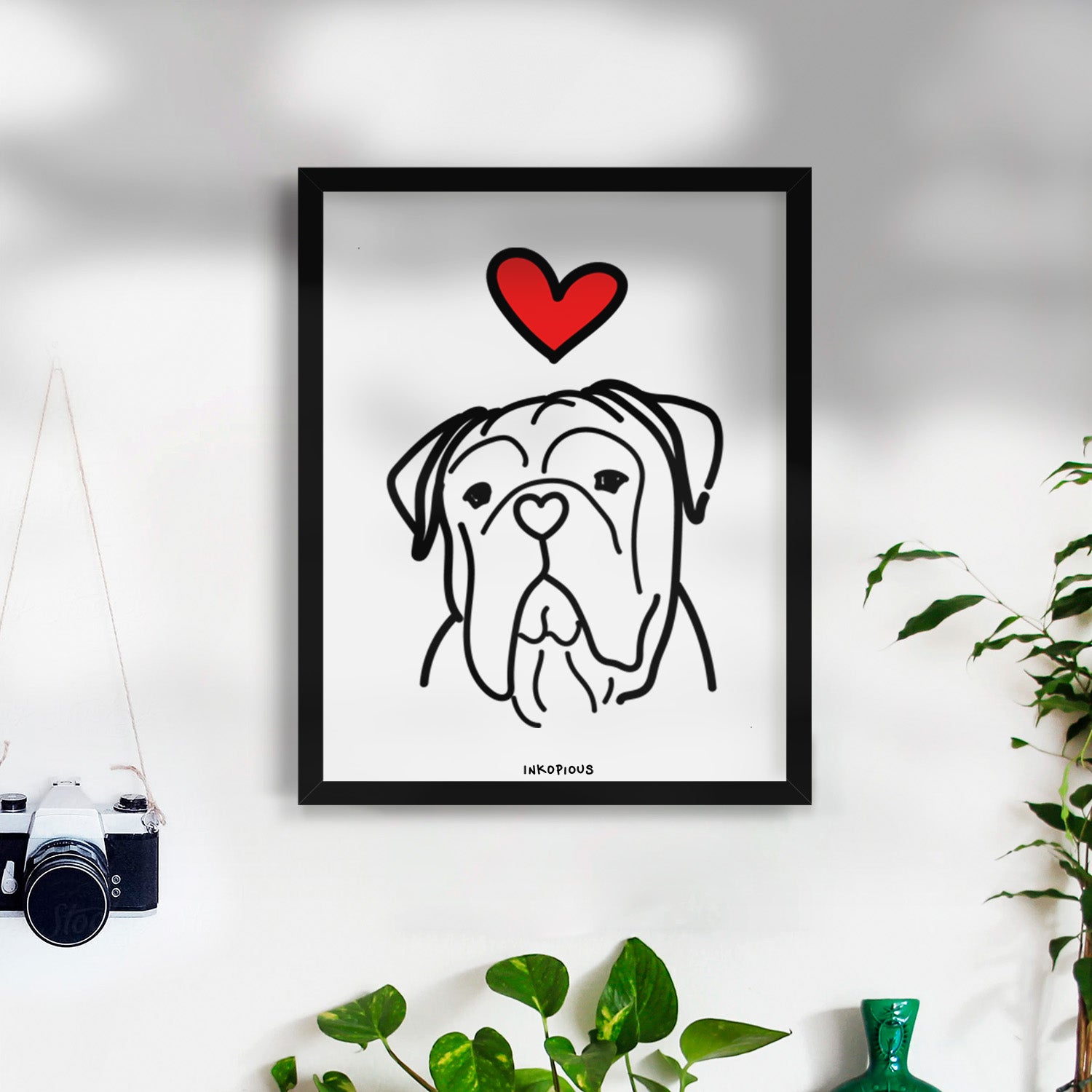 Love Always Vivian the Bull Mastiff - Art Print