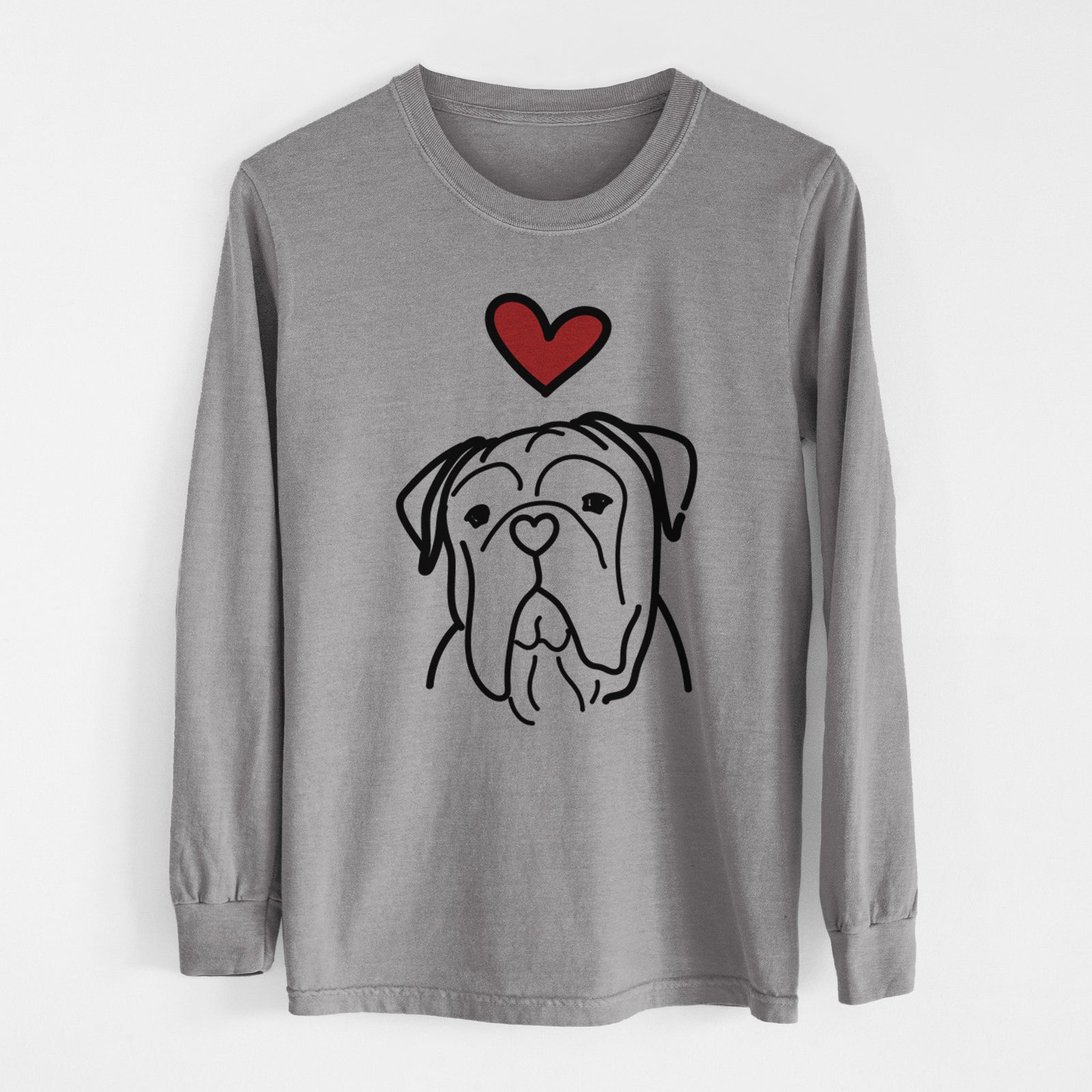 Love Always Vivian the Bull Mastiff - Heavyweight 100% Cotton Long Sleeve