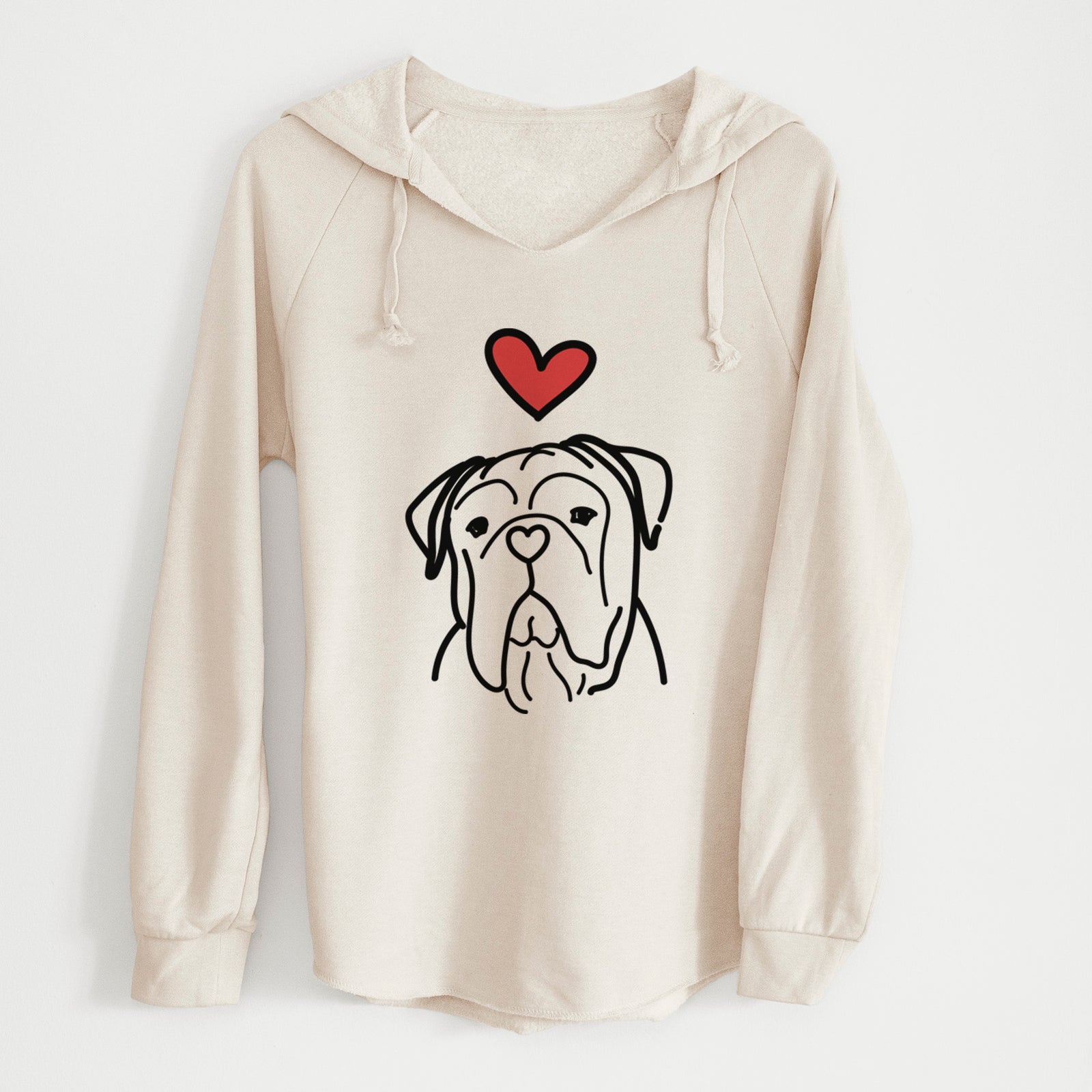 Love Always Vivian the Bull Mastiff - Cali Wave Hooded Sweatshirt