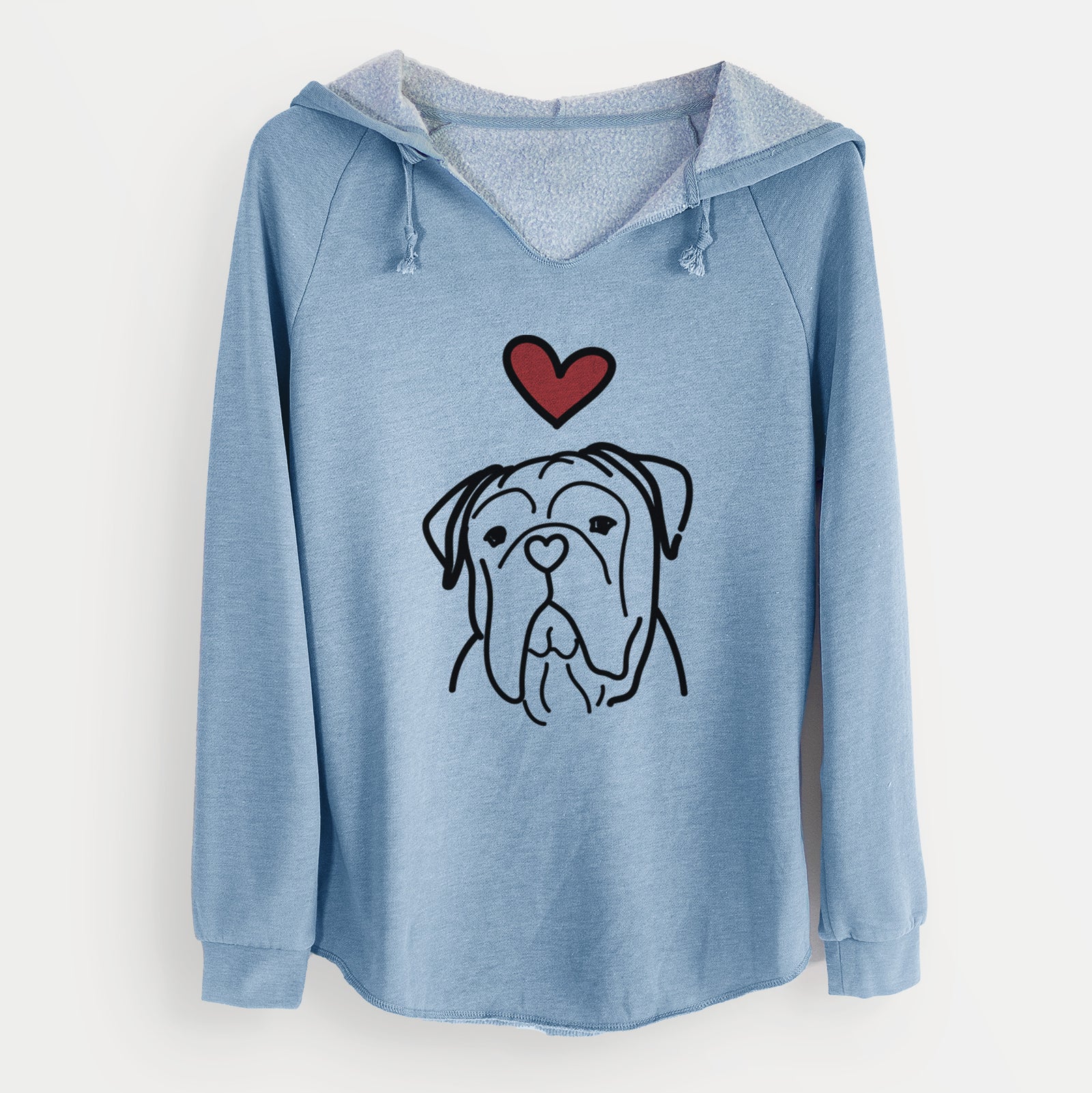 Love Always Vivian the Bull Mastiff - Cali Wave Hooded Sweatshirt