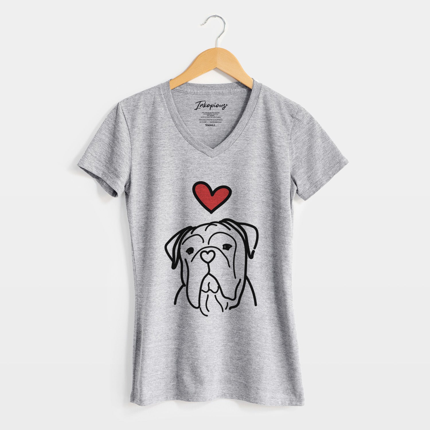 Love Always Vivian the Bull Mastiff - Women's Perfect V-neck Shirt