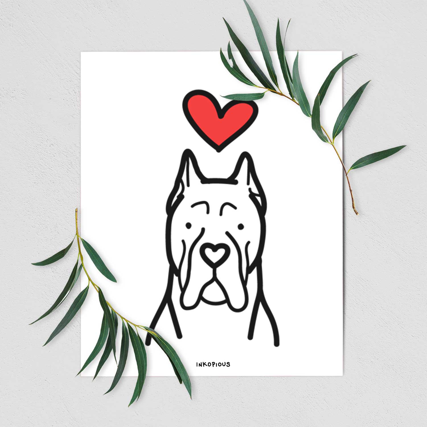 Love Always CaneCorso Art Print