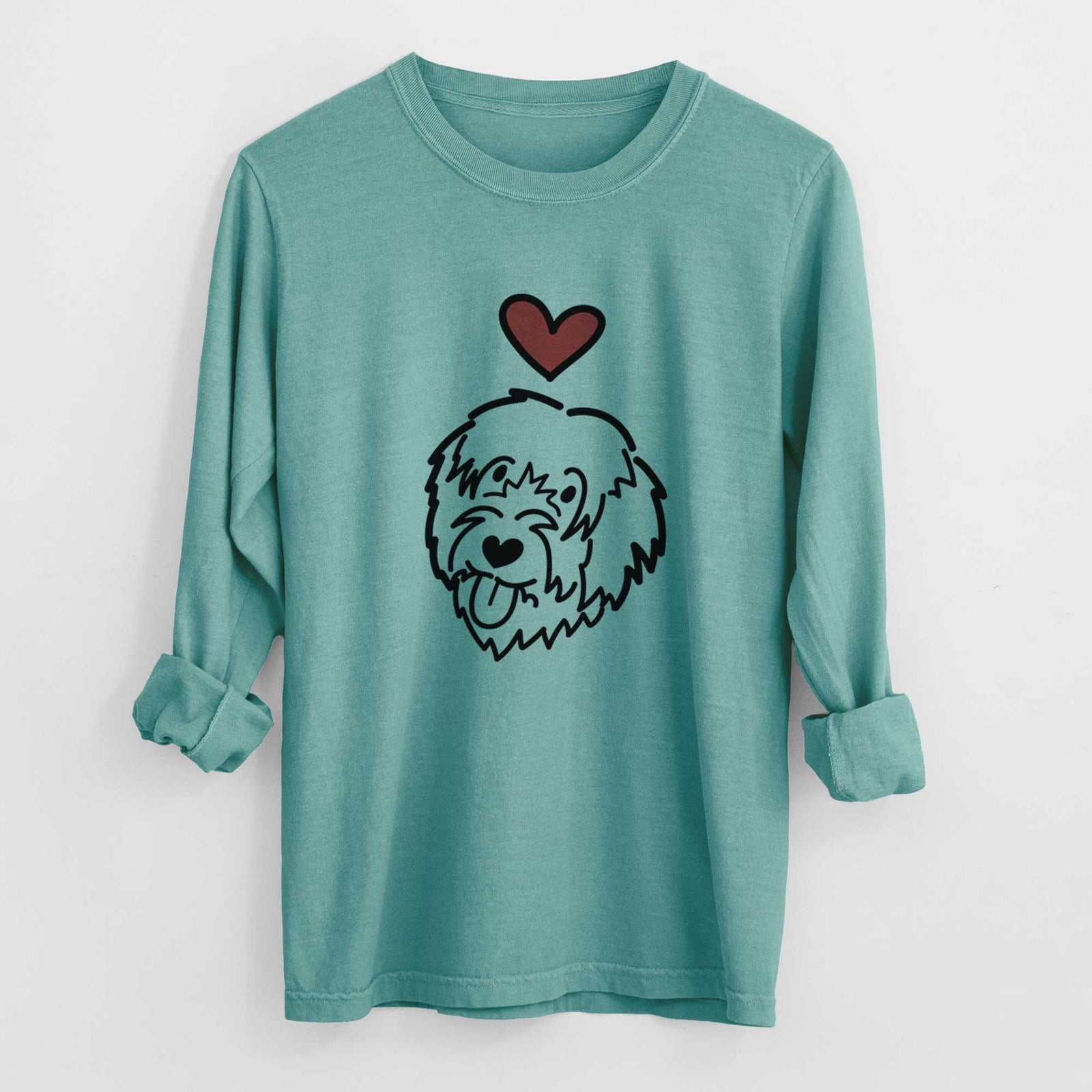 Love Always Catalan Sheepdog - Heavyweight 100% Cotton Long Sleeve
