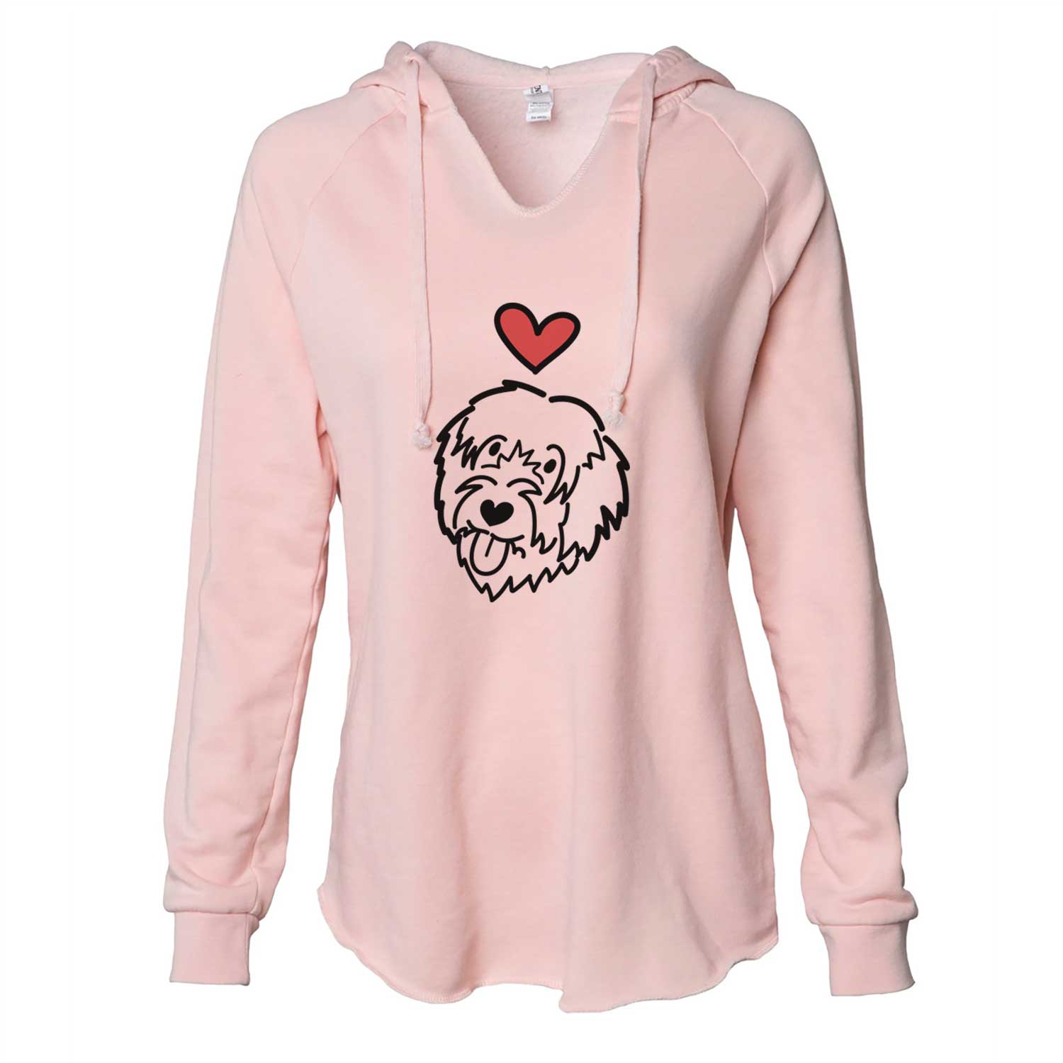 Love Always Catalan Sheepdog - Cali Wave Hooded Sweatshirt