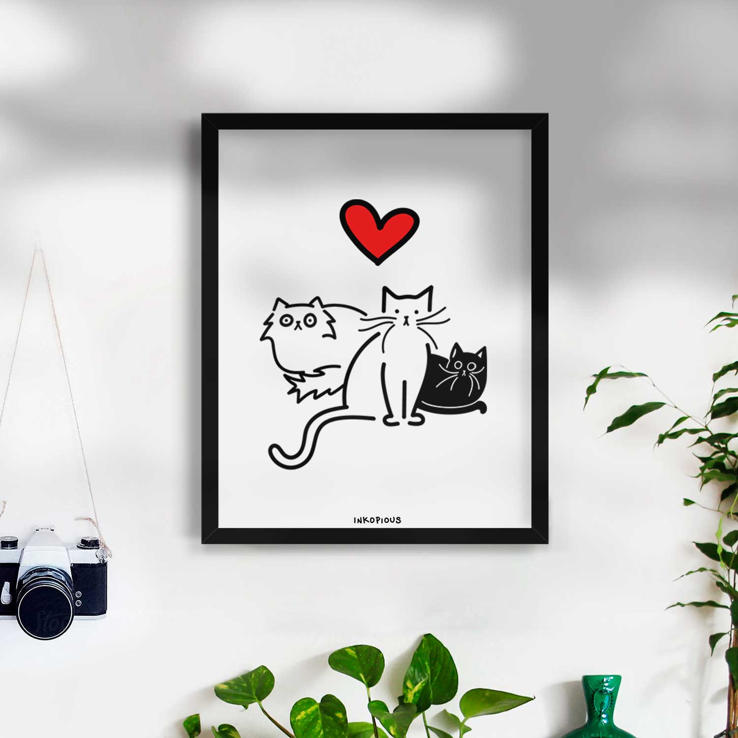 Love Always Cats - Cats Art Print