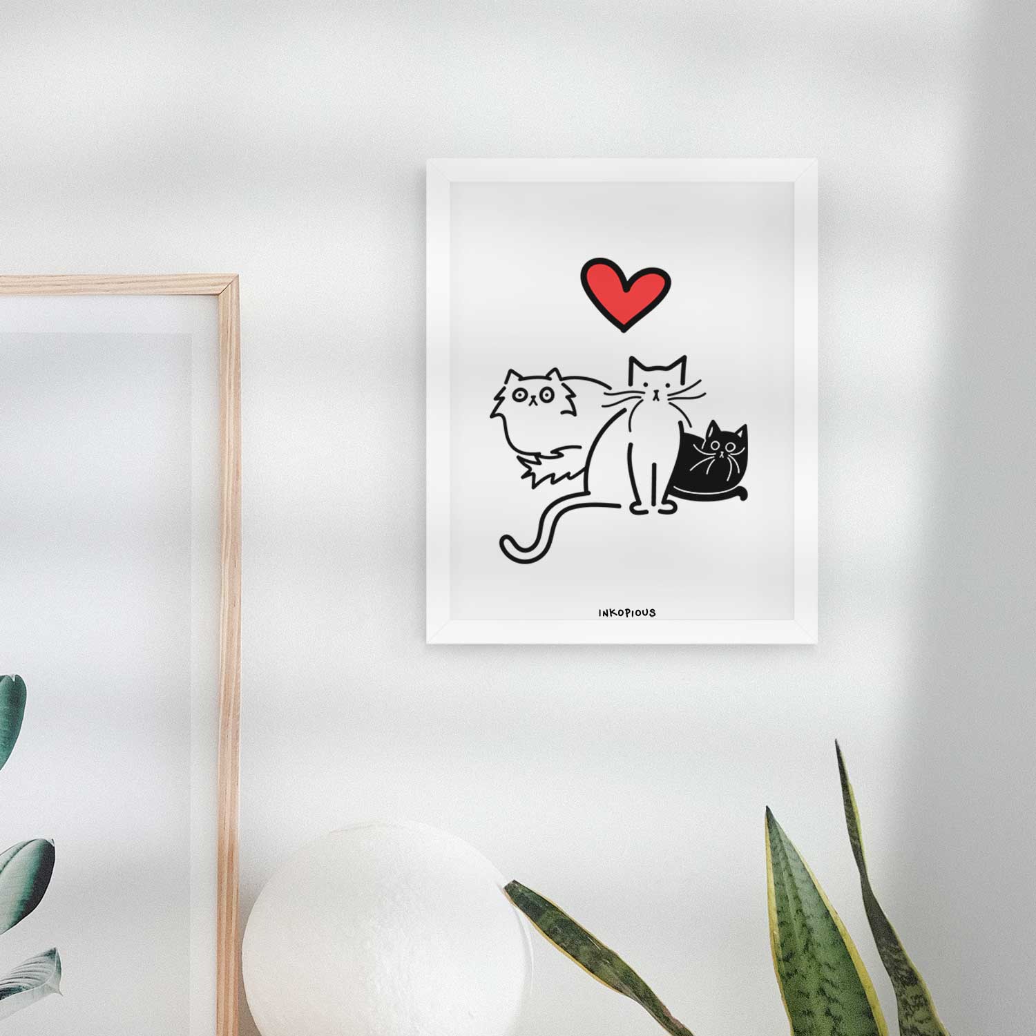 Love Always Cats - Cats Art Print