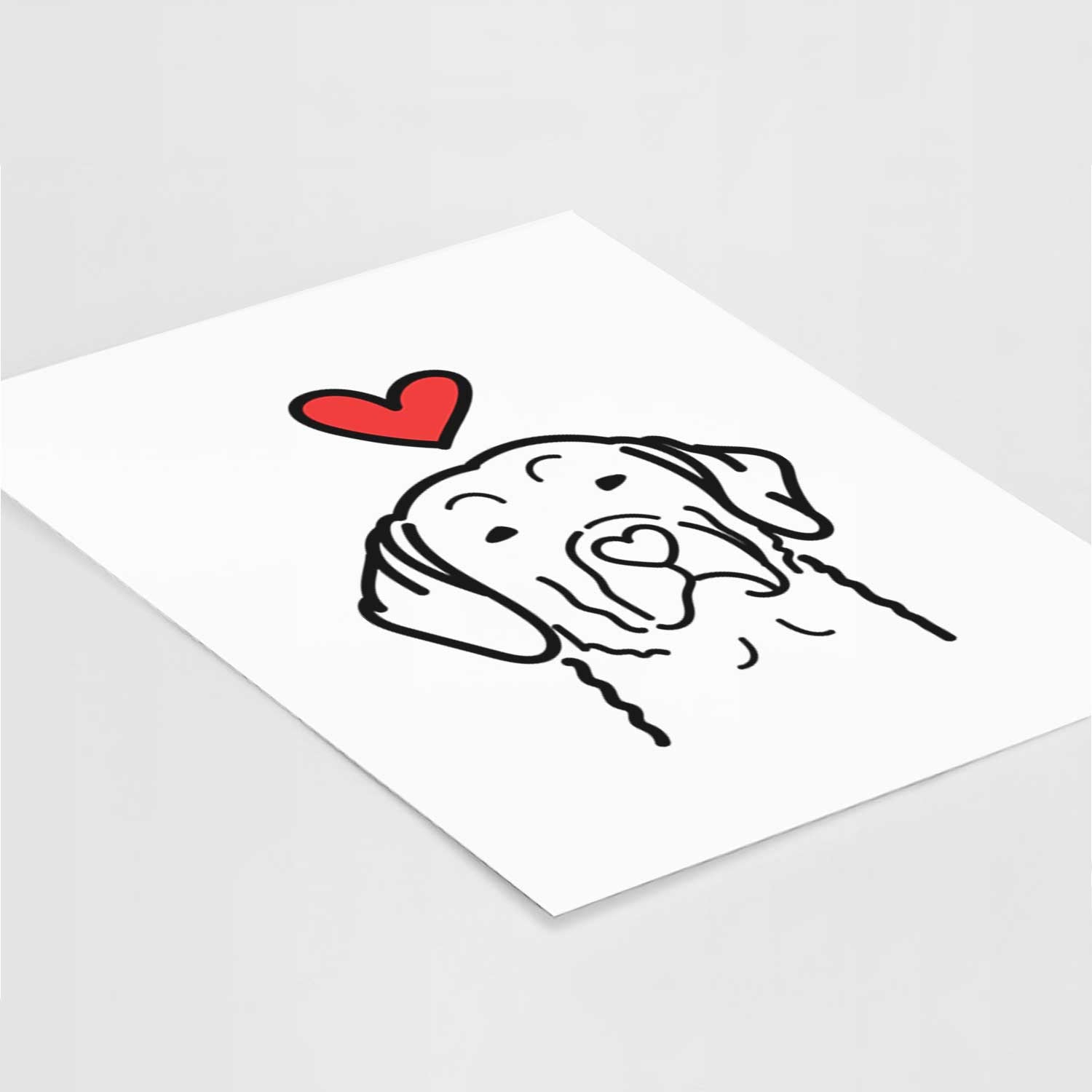 Love Always Chesapeake Bay Retriever Art Print