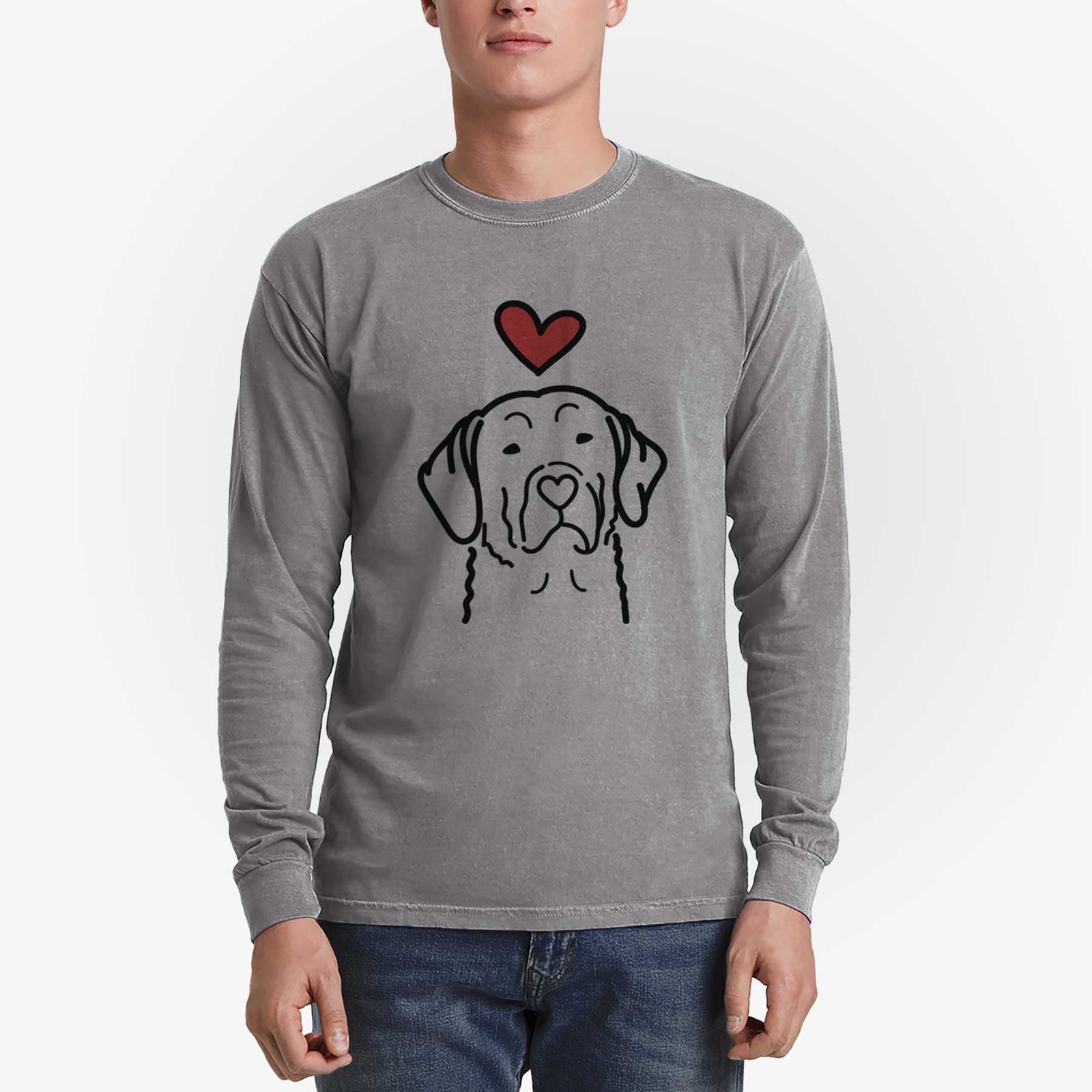Love Always Chesapeake Bay Retriever - Heavyweight 100% Cotton Long Sleeve